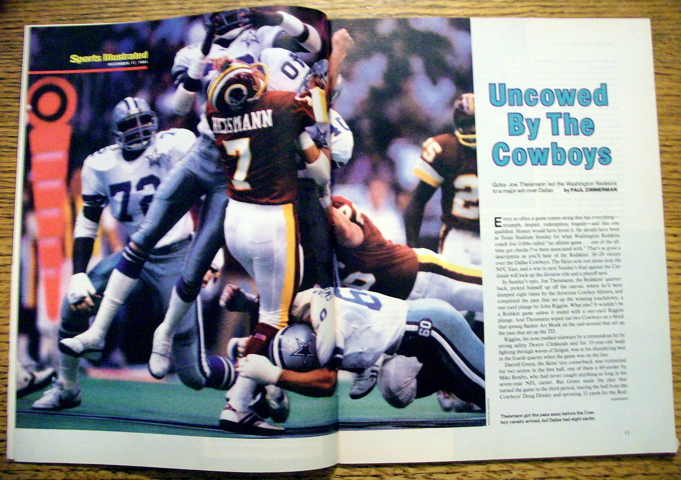 Sports Illustrated Magazine-December 17, 1984-Dickerson