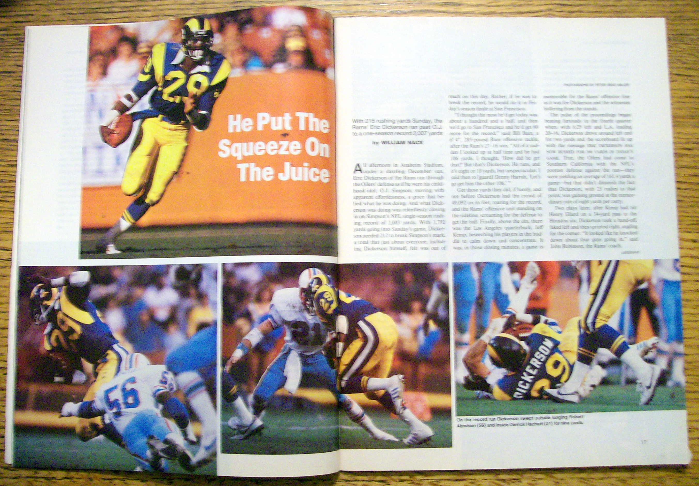 Sports Illustrated Magazine-December 17, 1984-Dickerson