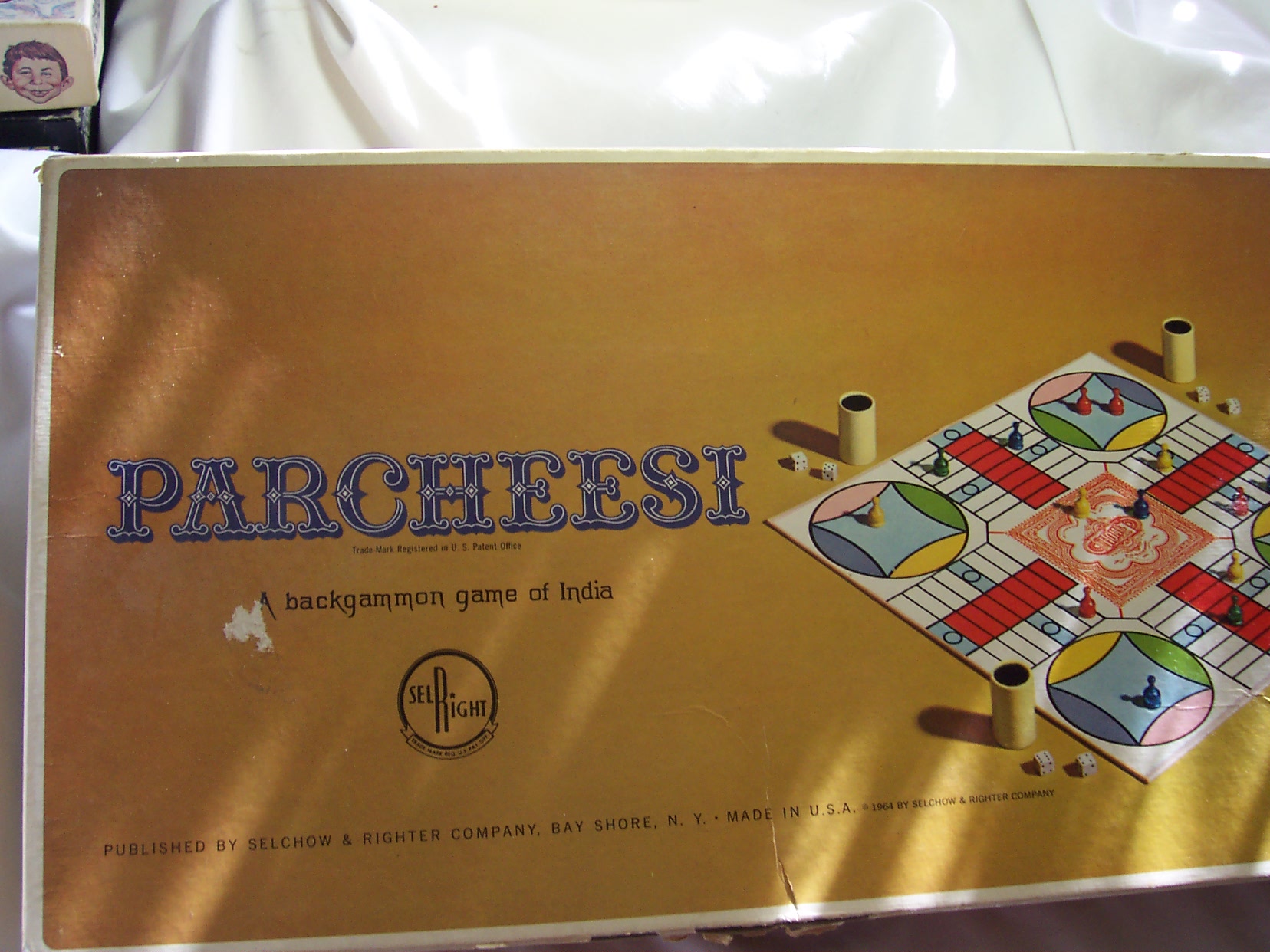 Parcheesi Game Selchow Righter 1964