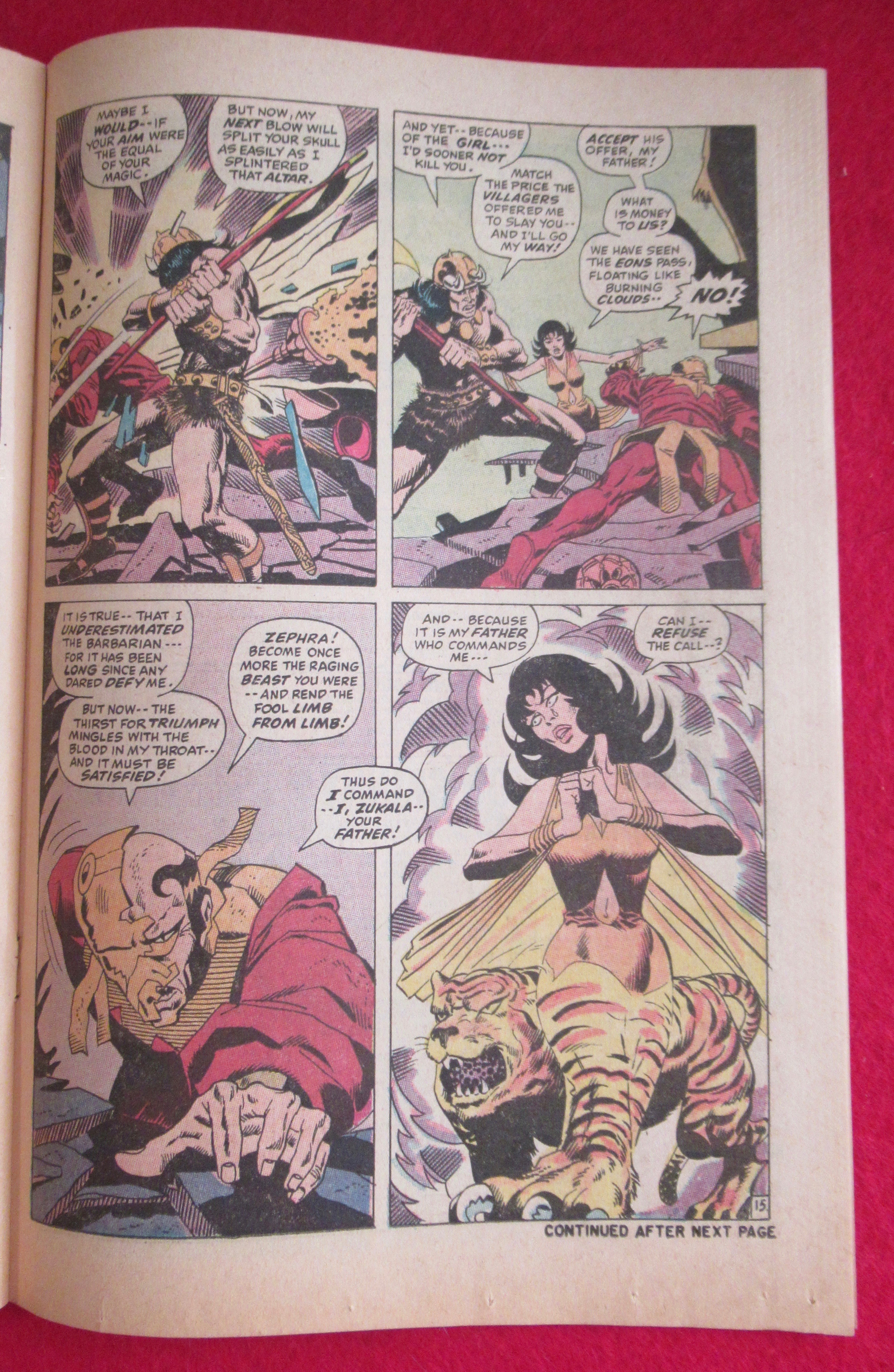 Conan The Barbarian Comic May 1971 Zukala's Daughter