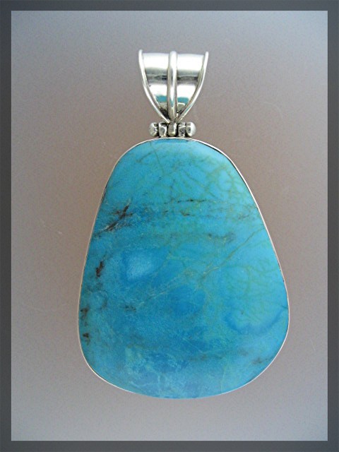 Pendant Turquoise Sterling Silver Large