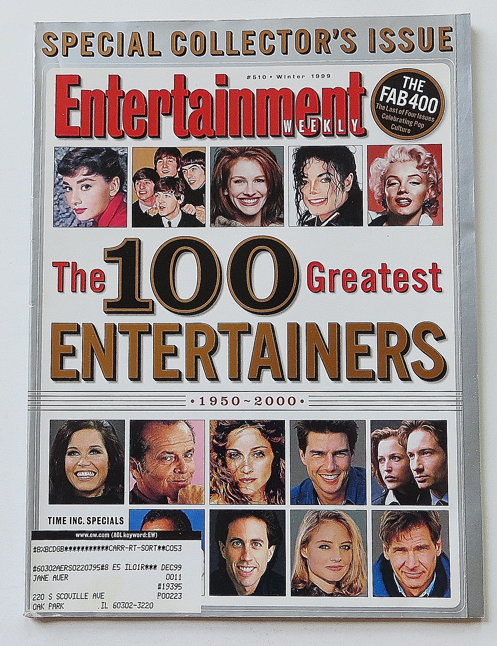 Entertainment Weekly Winter 1999 100 Great Entertainers