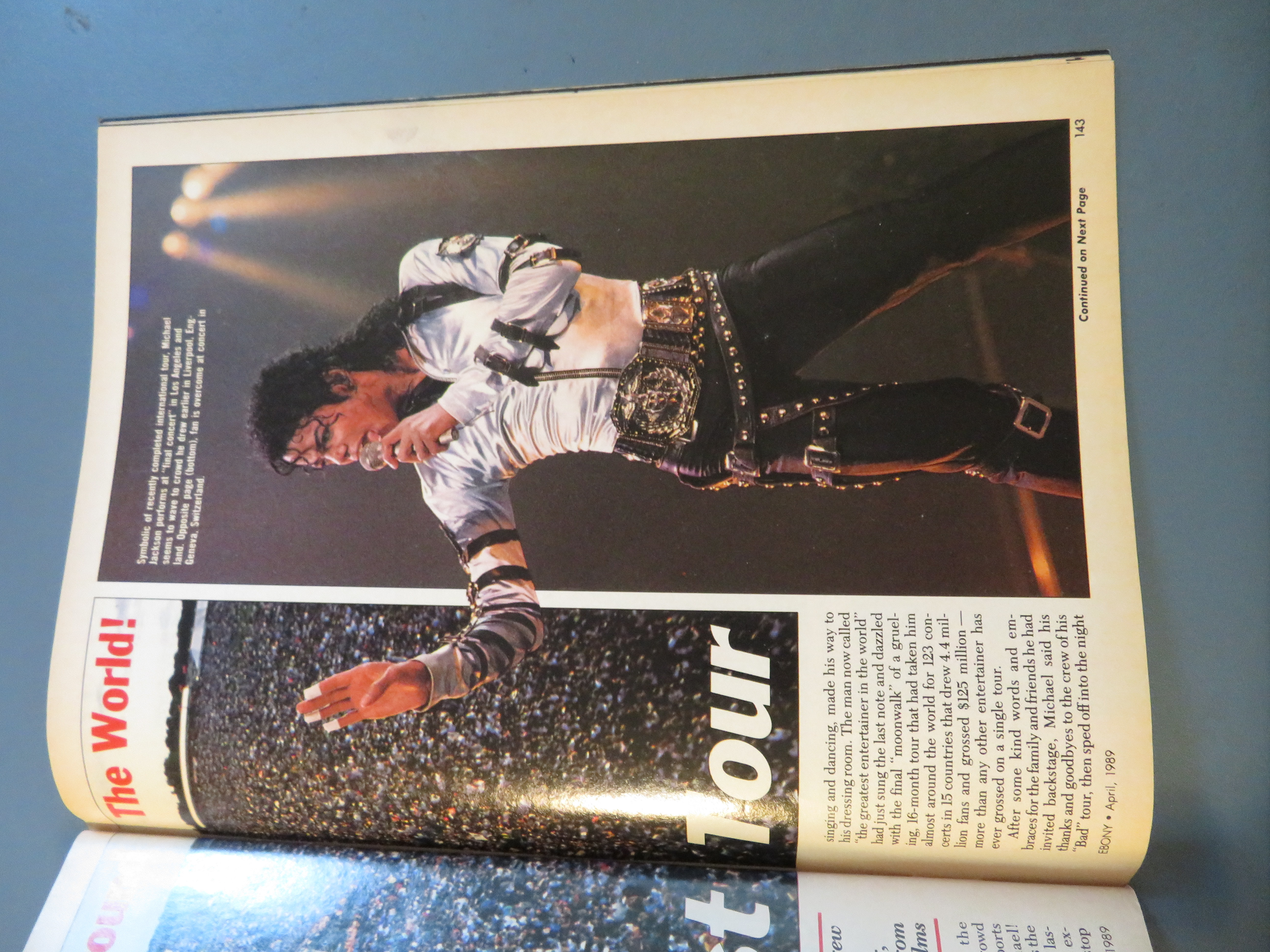 Ebony Magazine April 1989 Michael Jackson