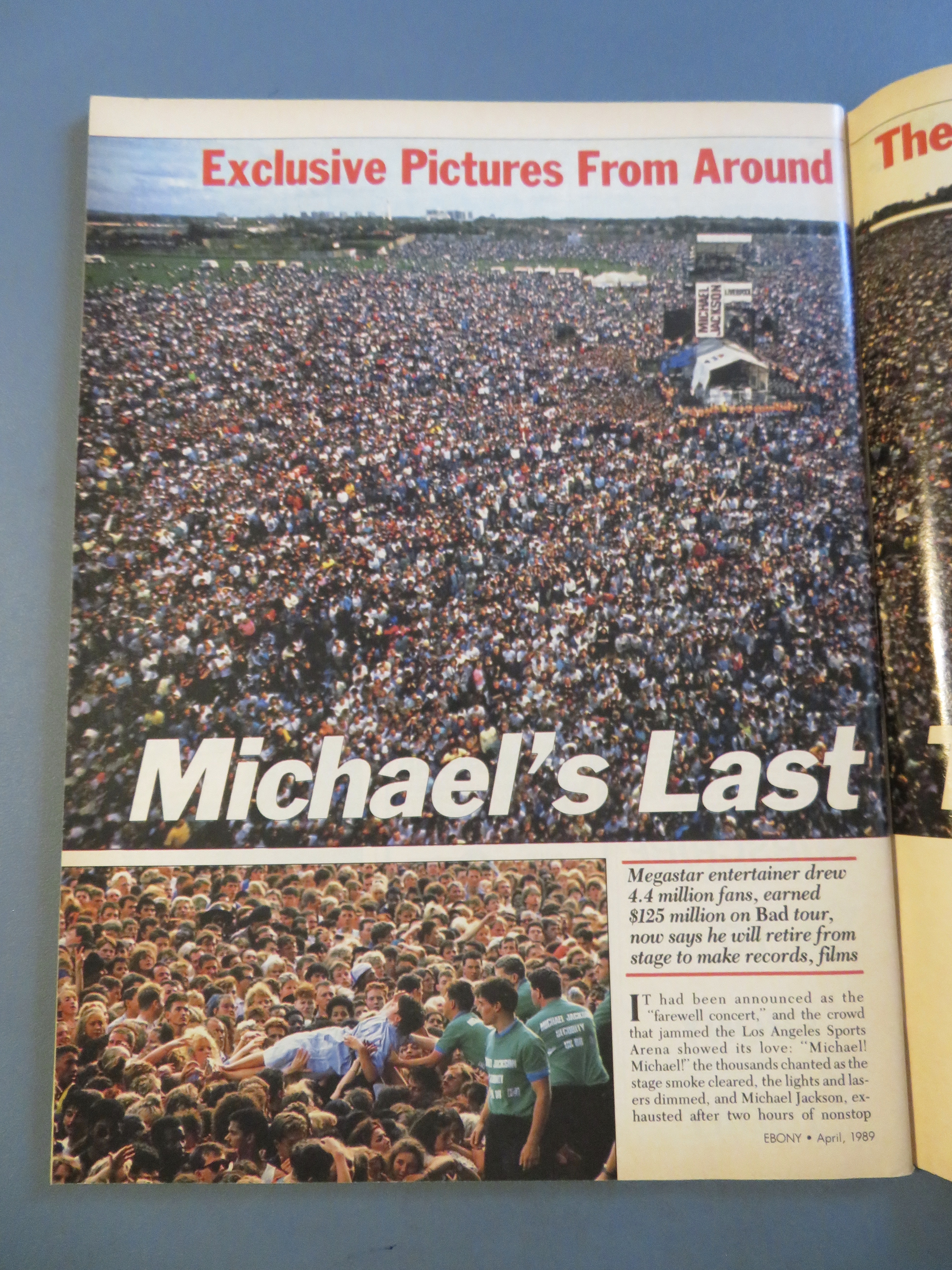 Ebony Magazine April 1989 Michael Jackson