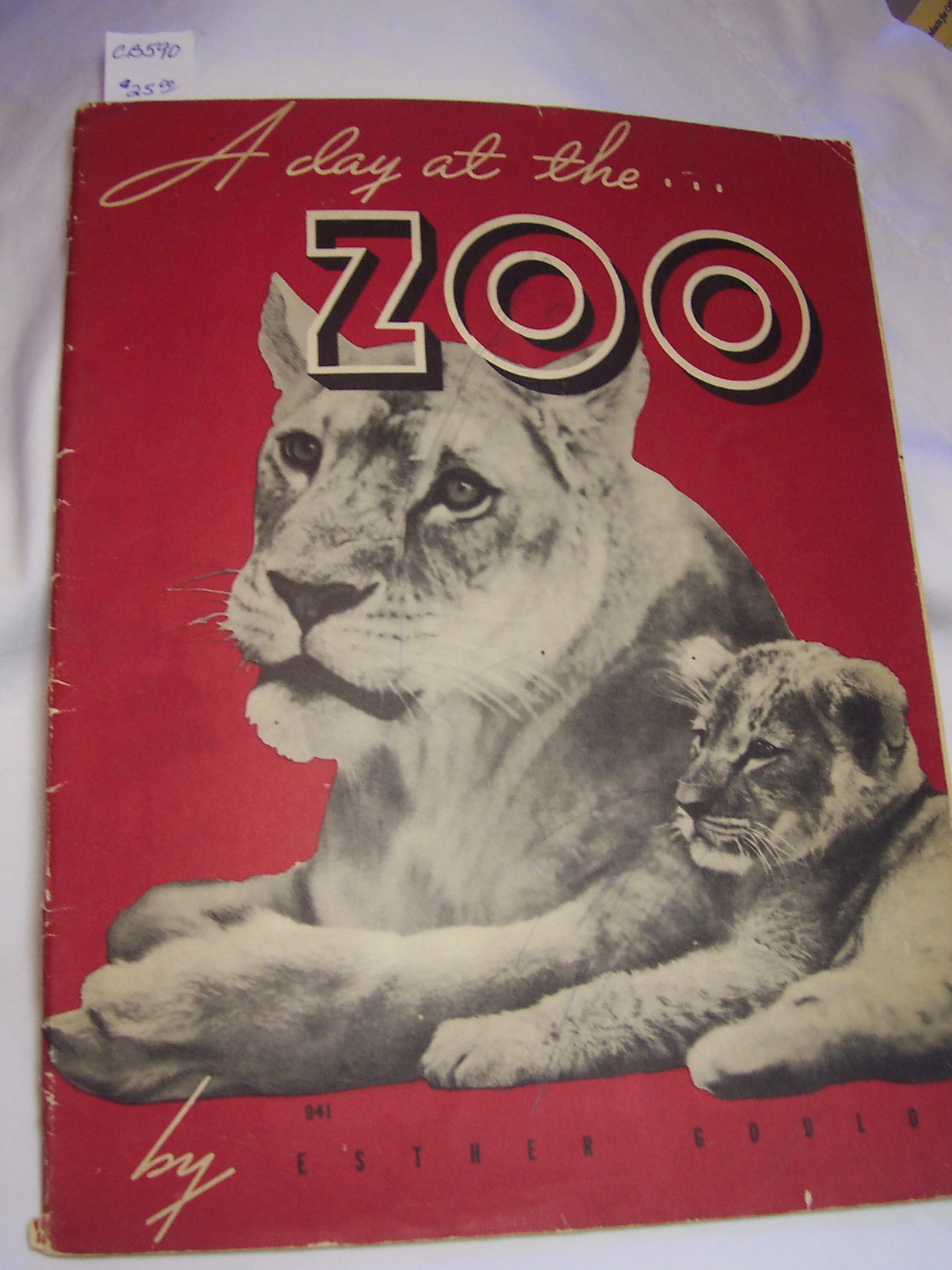 A Day At The Zoo Book by Ether Gould 1938