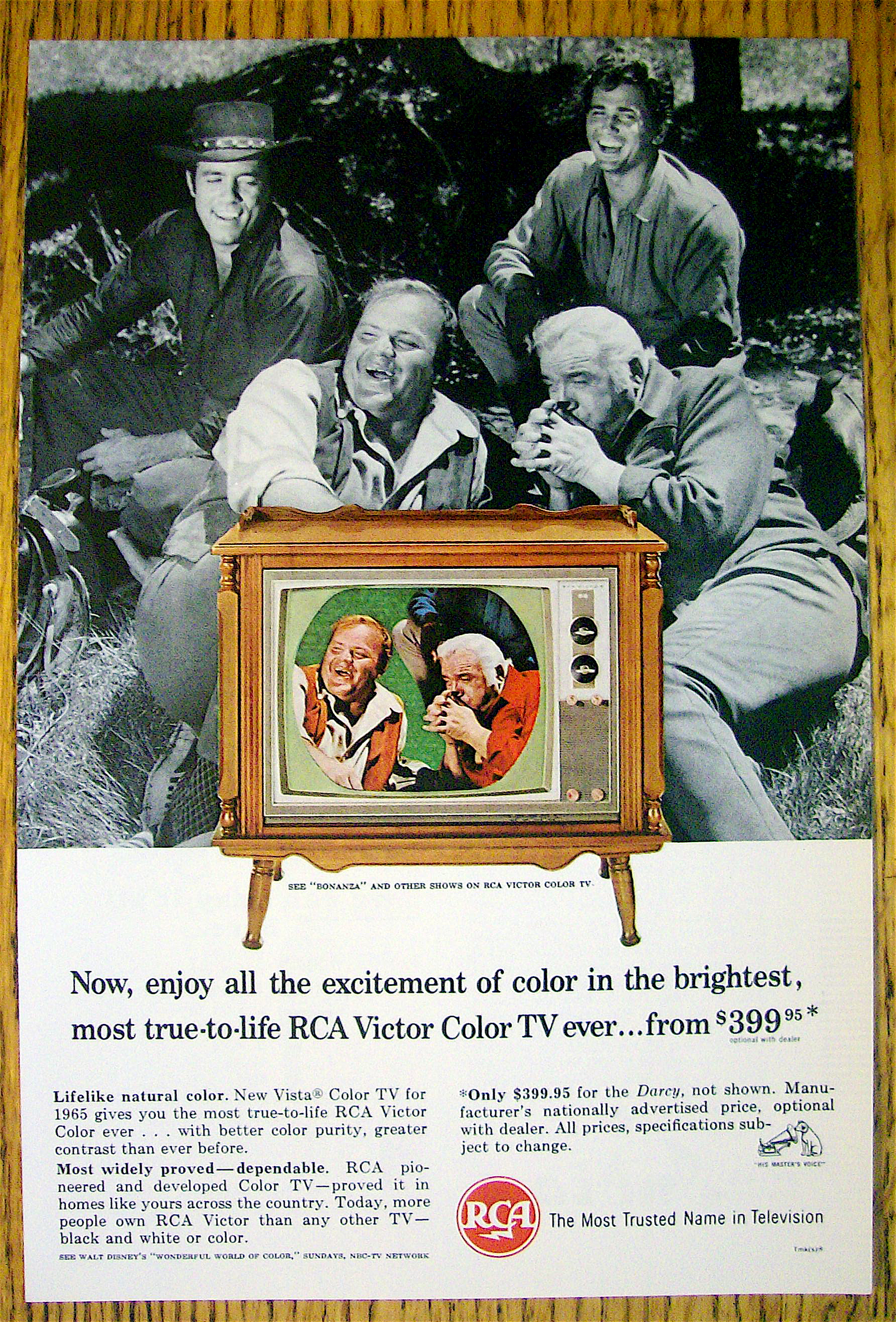 1965 RCA Color Television w/L. Greene & M. Landon