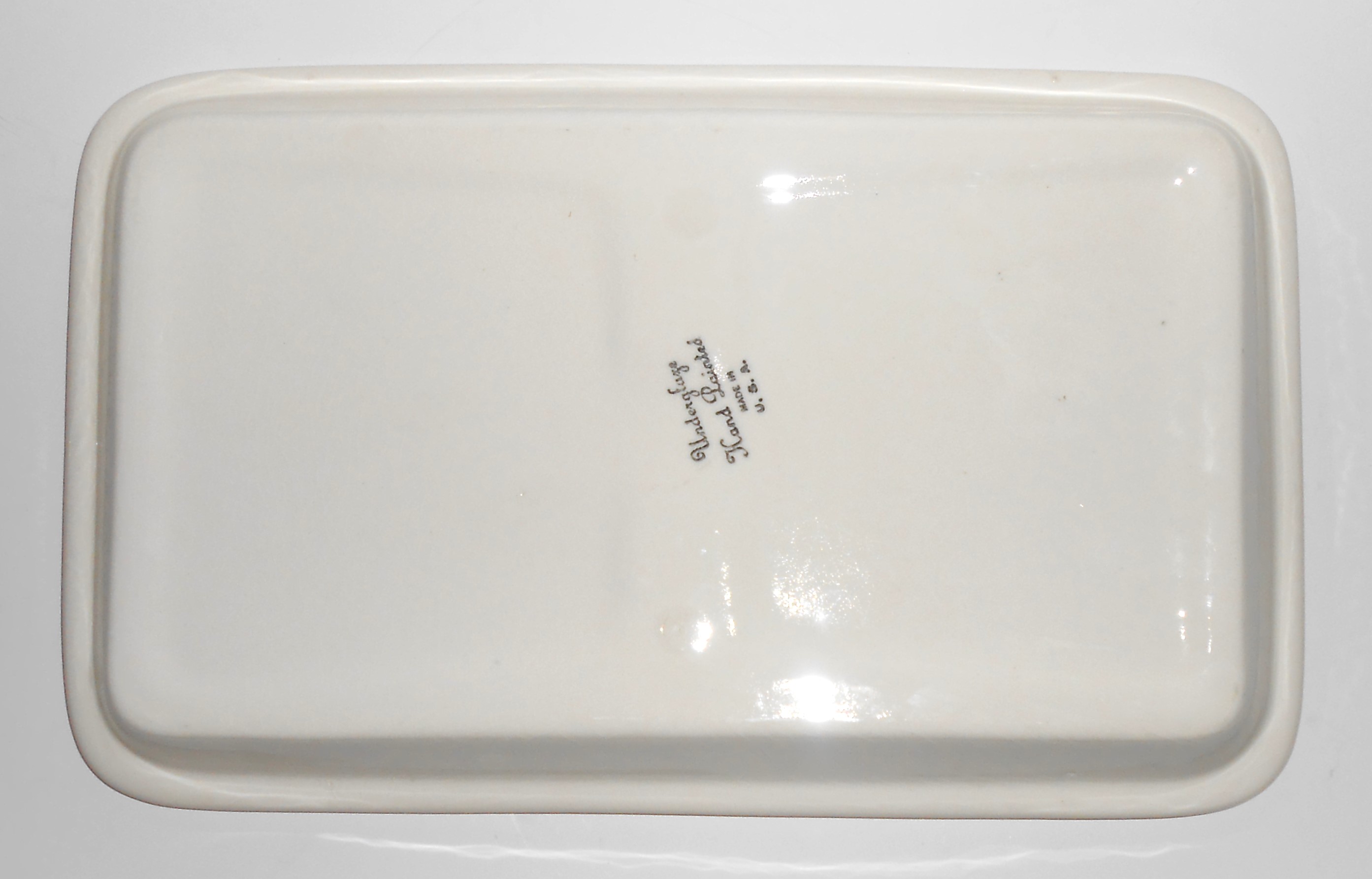 Blue Ridge Southern Potteries Pink Red Floral Bake Pan