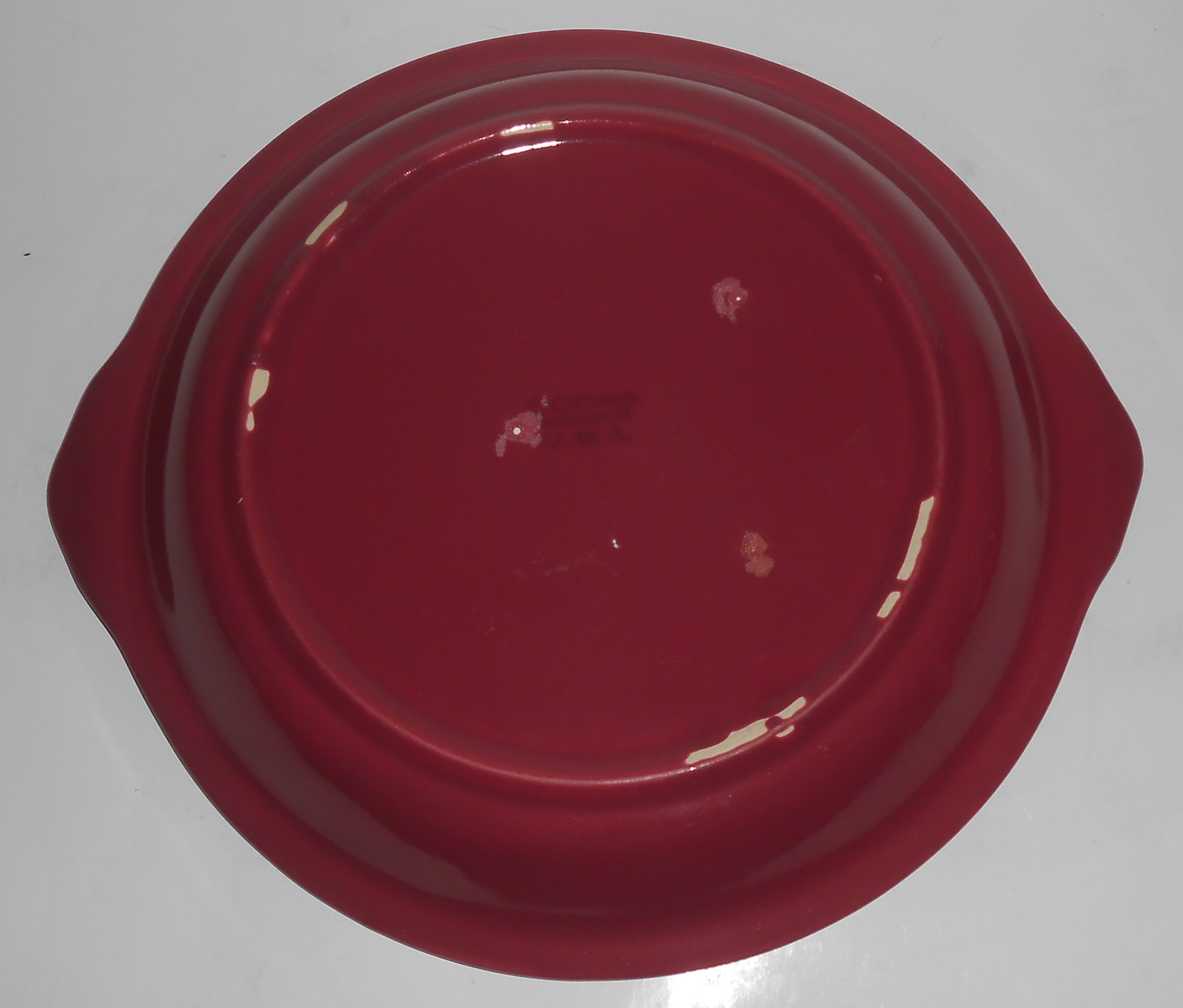 Coors Pottery Rosebud Red Pie Plate Robert Schneider Co