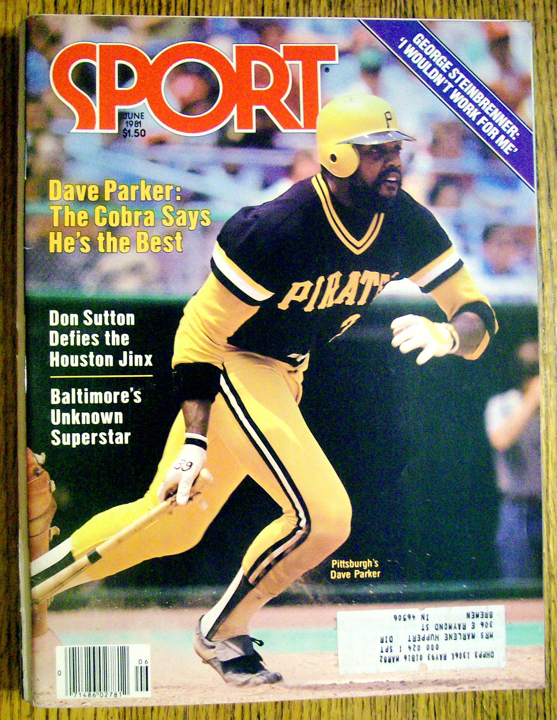 Sport Magazine-June 1981-Pittsburgh's Dave Parker