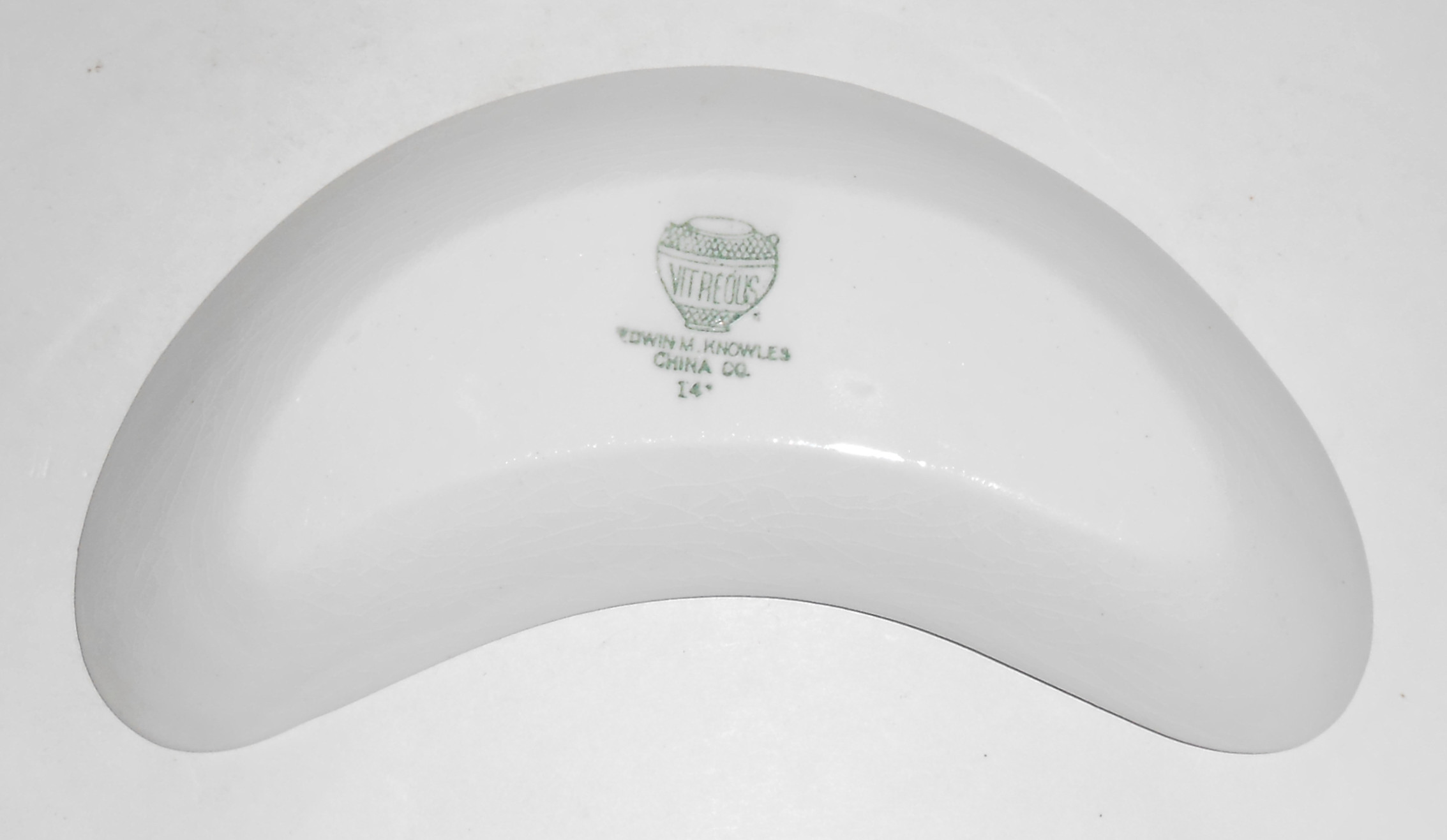 Edwin Knowles China Cobalt Deco Checker Bone Plate!