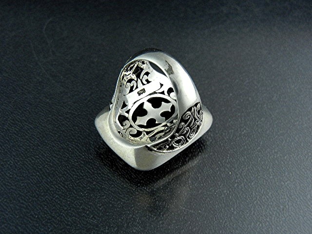 Bali Indonesia Sterling Silver Filigree Cross Ring