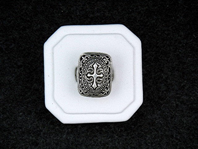 Bali Indonesia Sterling Silver Filigree Cross Ring