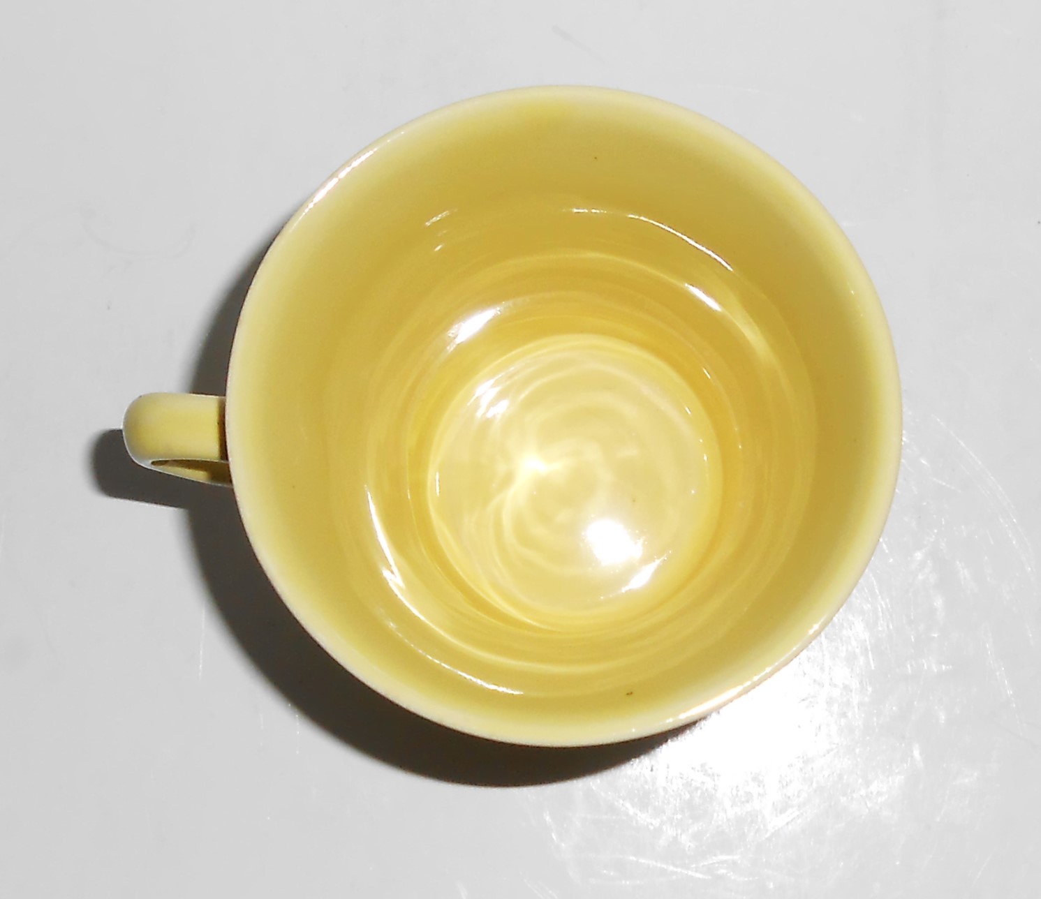 Coors Pottery Rosebud Very Rare Yellow Handled Tumbler