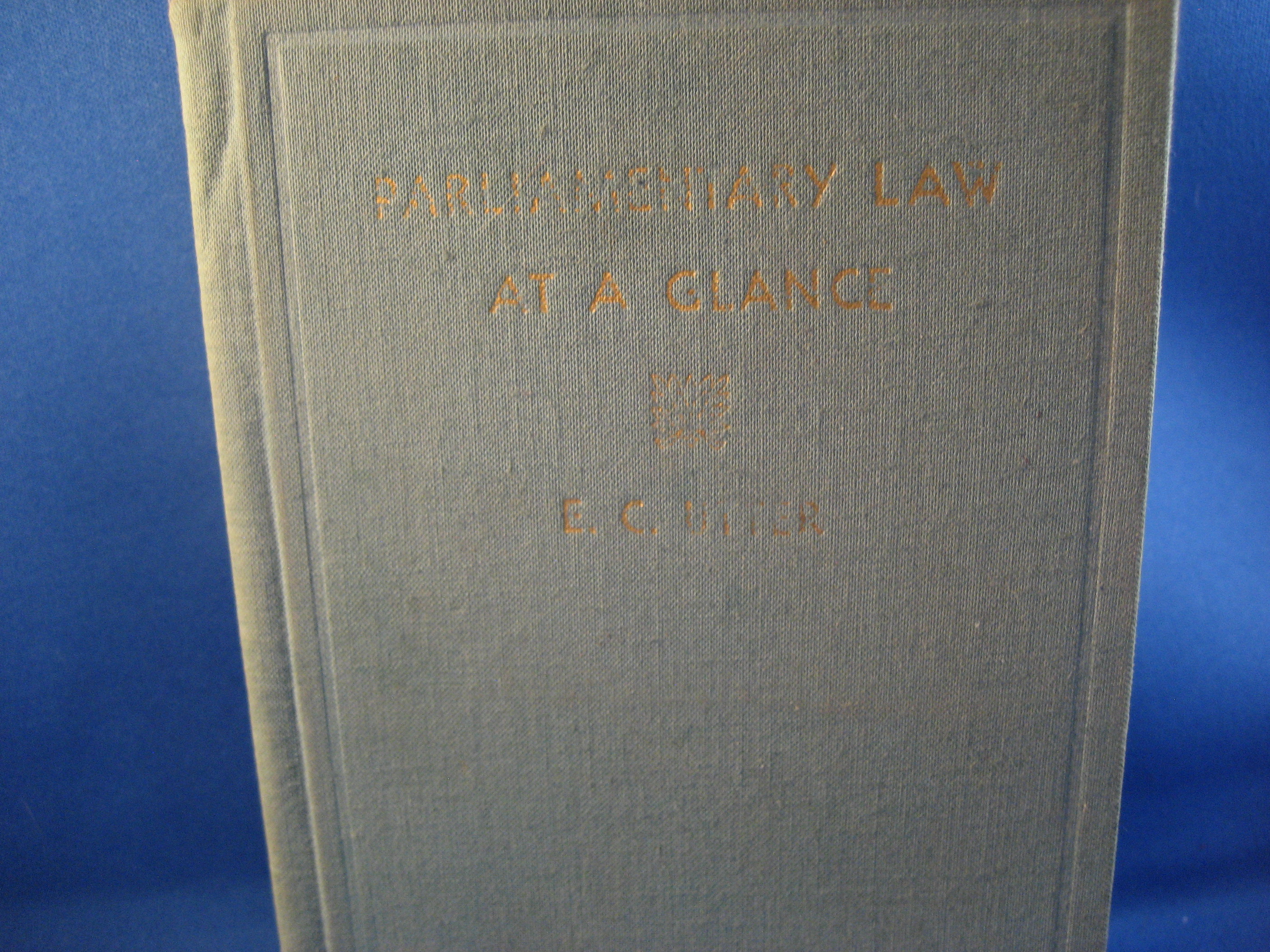 Parliamentary Law at a Glance Book
