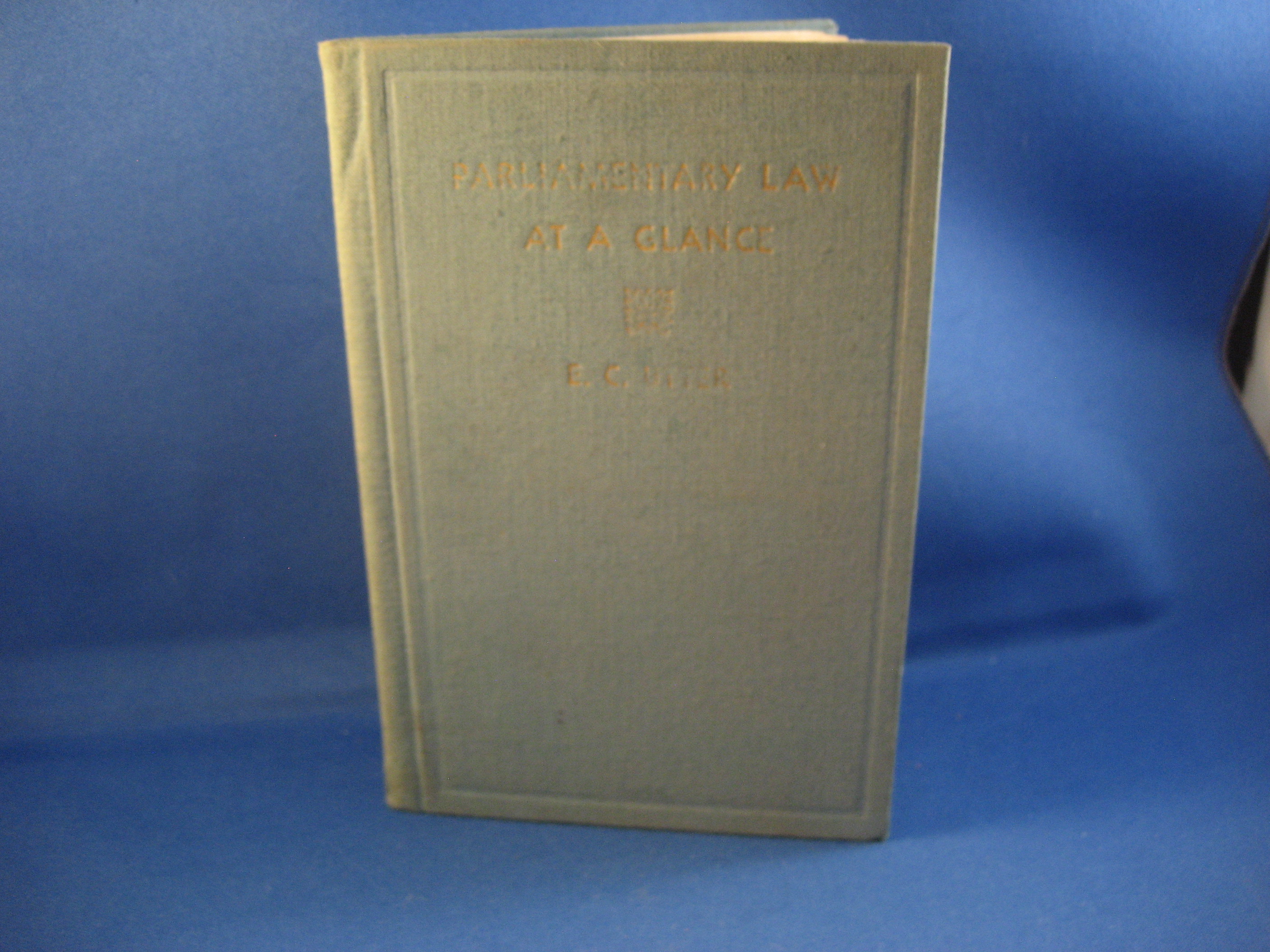 Parliamentary Law at a Glance Book