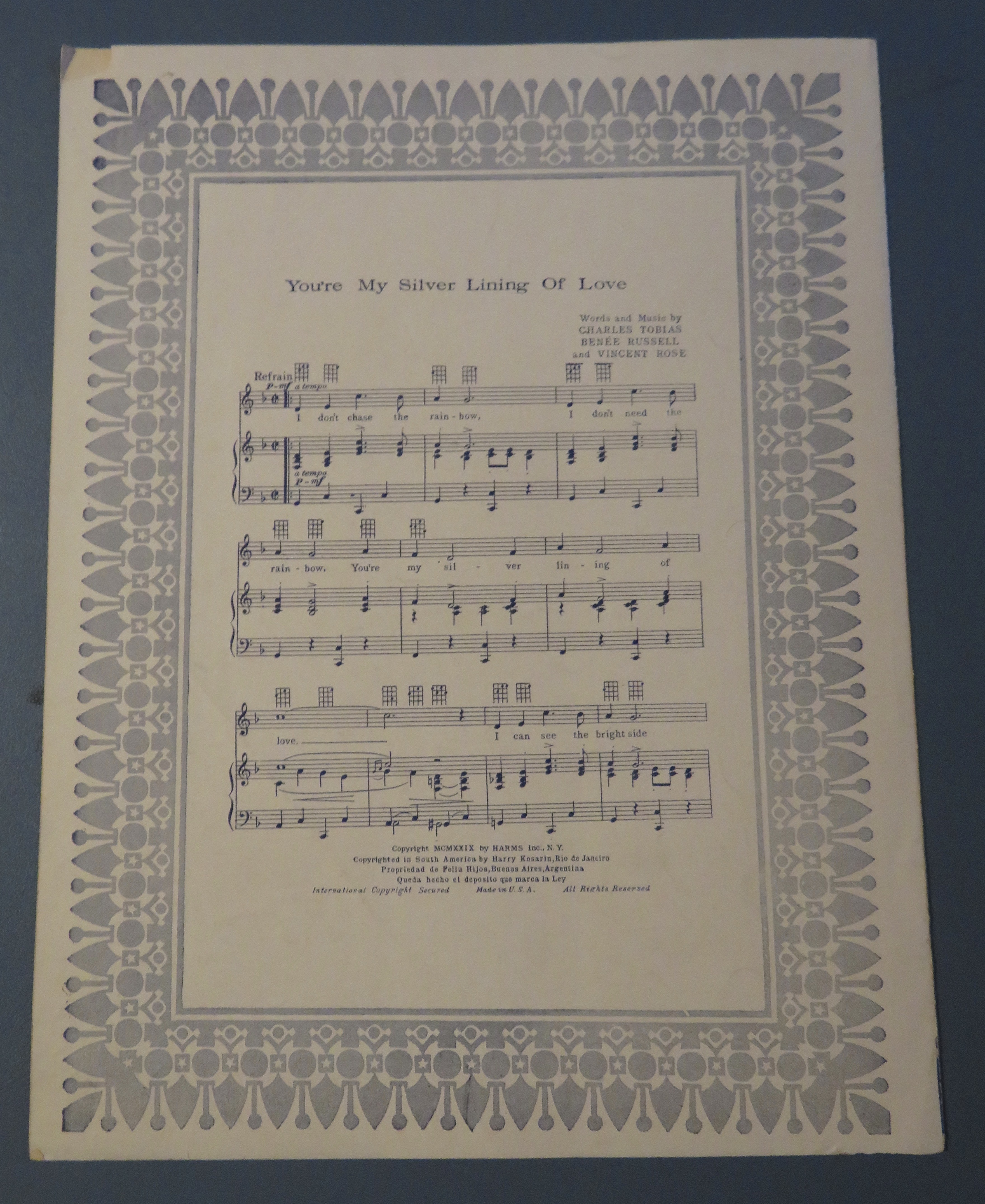 1929 Lovable & Sweet Sheet Music Betty Compson Cover
