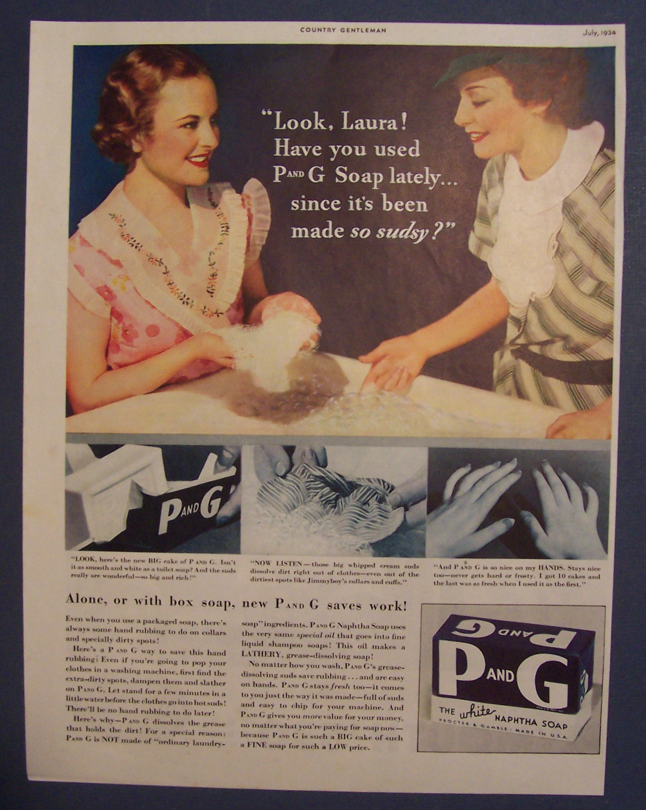 1934 P & G The White Naphtha Soap