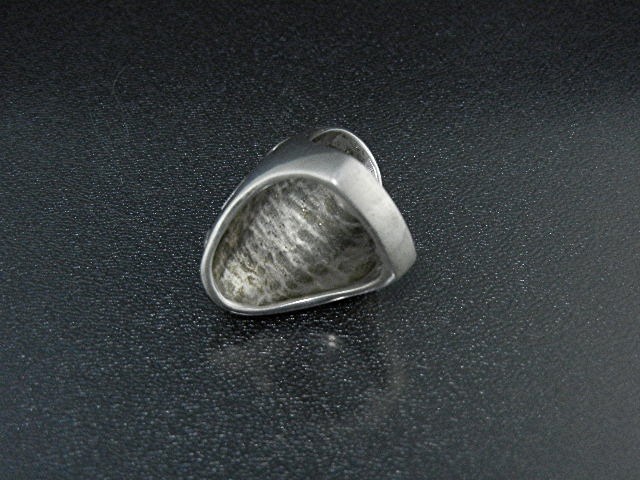 CALVIN BEGAY Sterling Silver Turquoise Onyx Ring