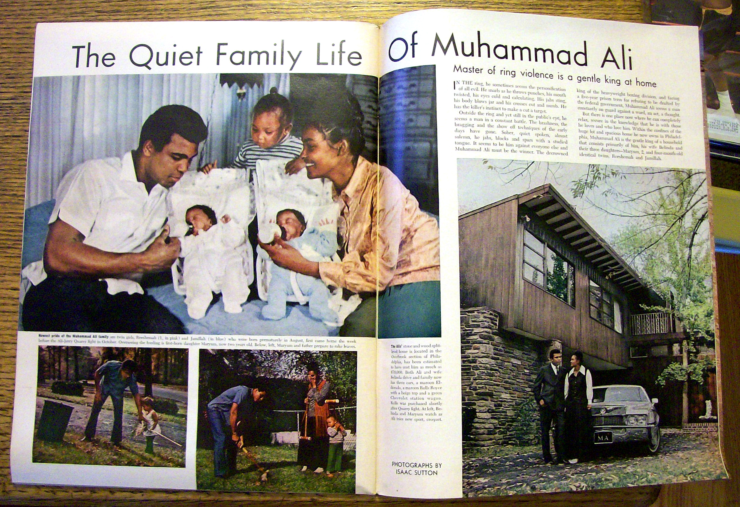 Ebony Magazine January 1971 Muhammad Ali & Family