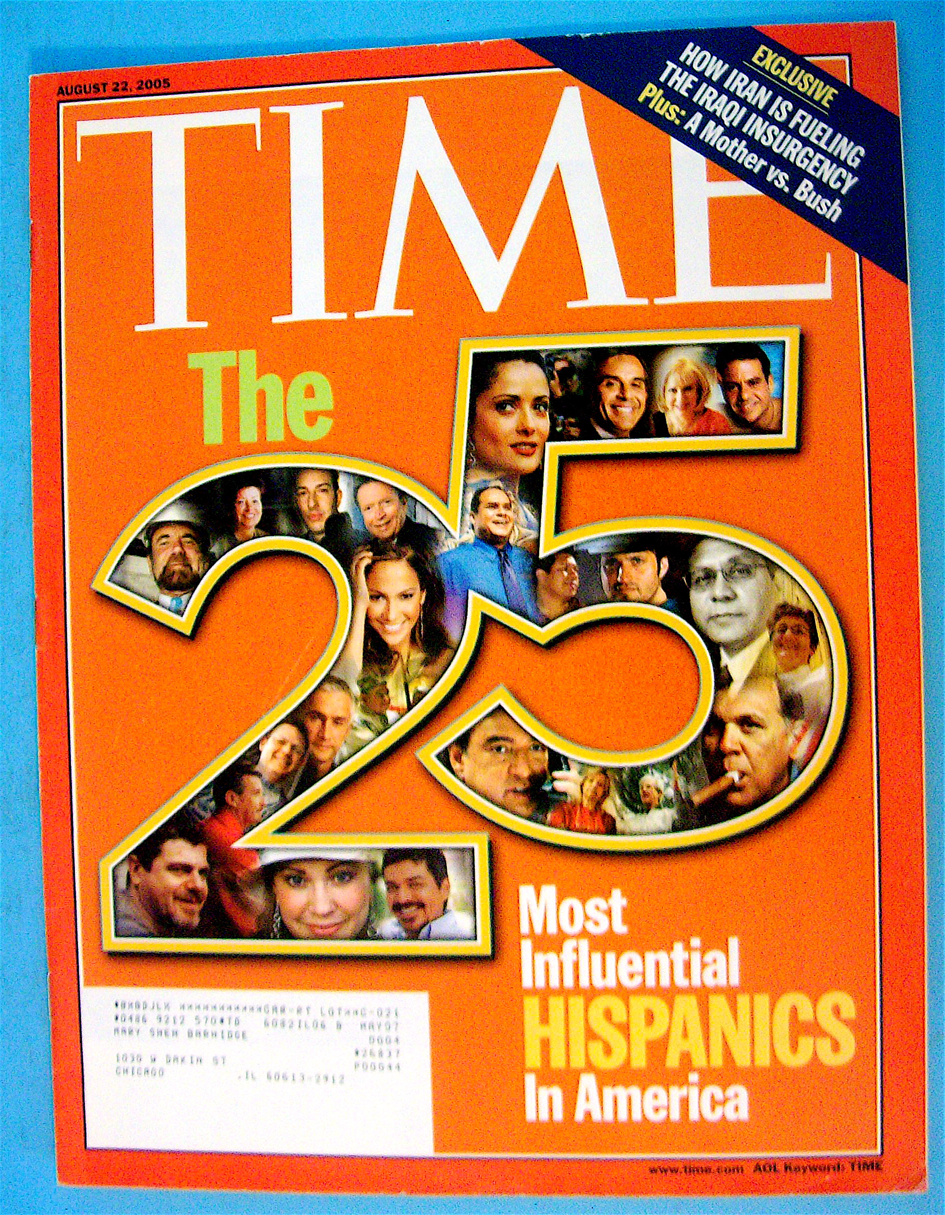Time Magazine August 22, 2005 25 Influential Hispanics