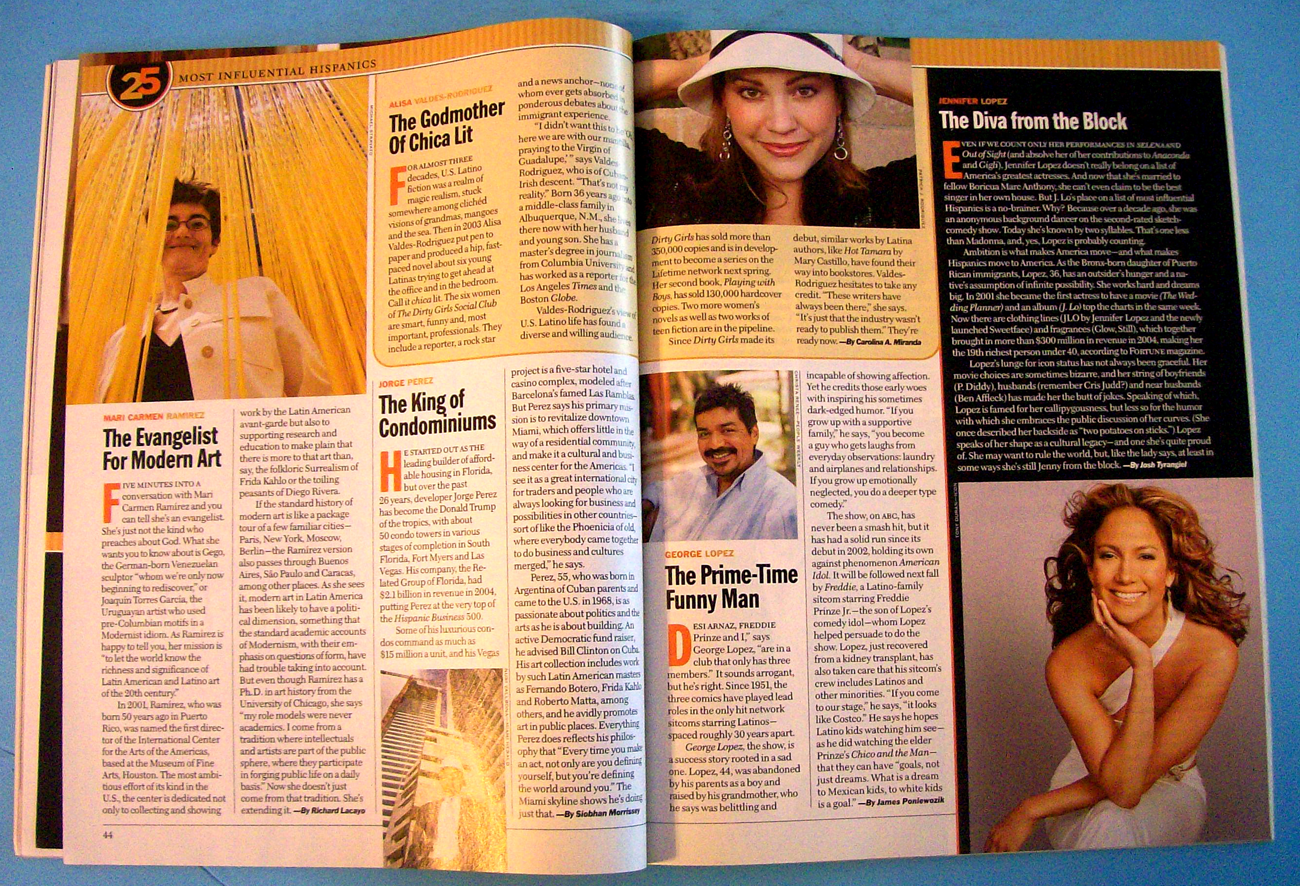 Time Magazine August 22, 2005 25 Influential Hispanics