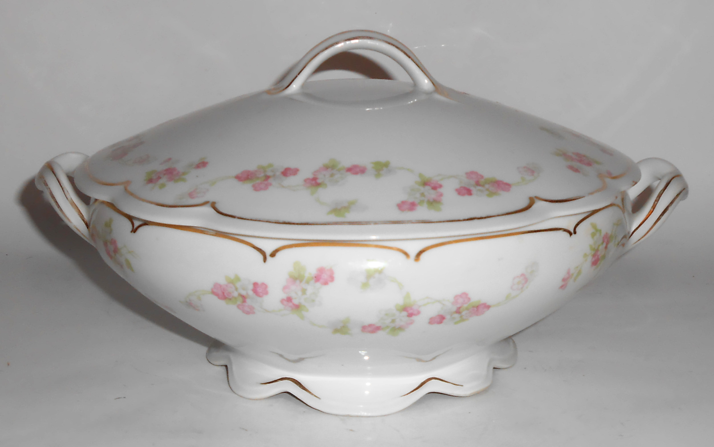 Moritz Zdekauer Altrohlau Porcelain China Pink/White