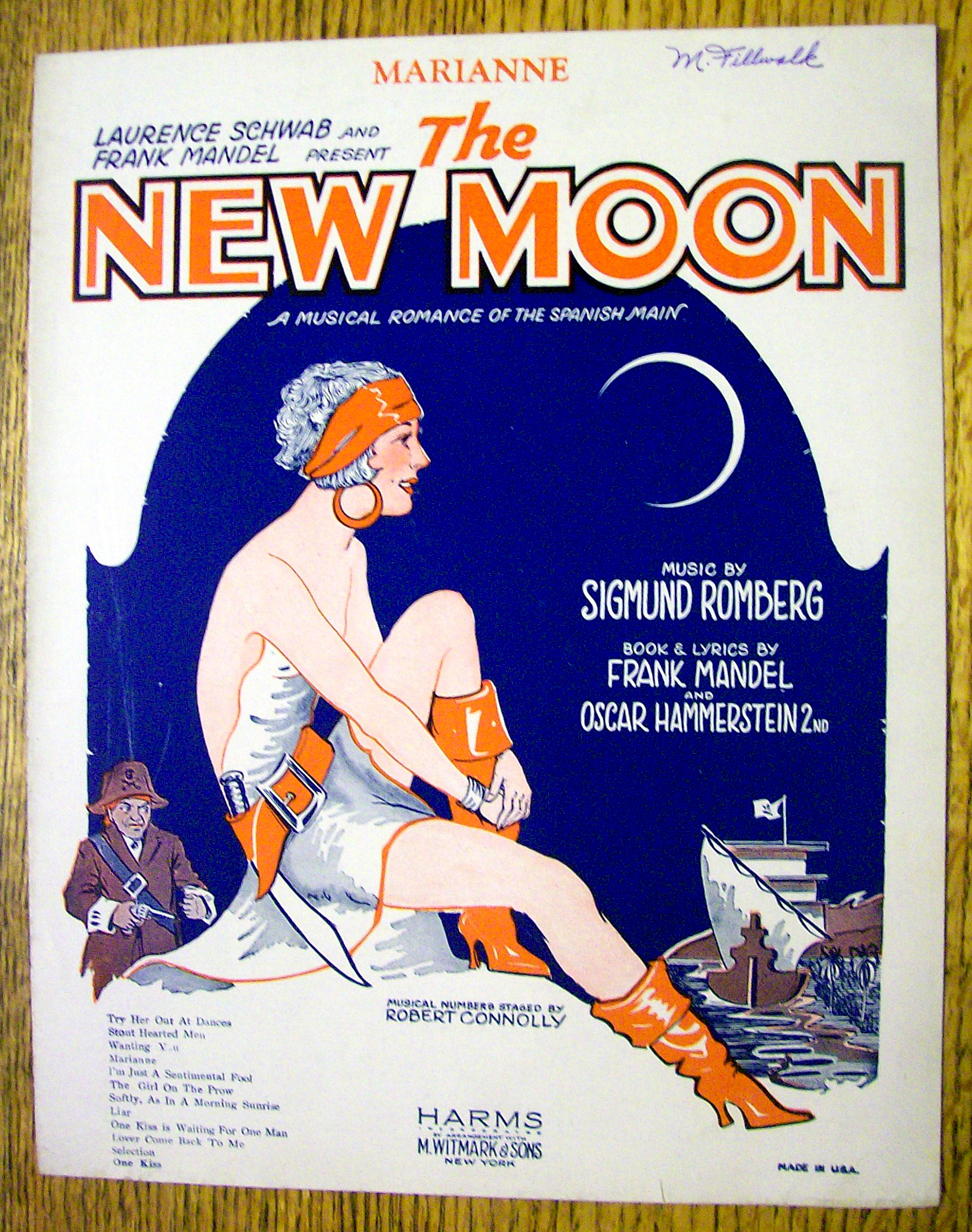 1928 Marianne By Sigmund Romberg (The New Moon)