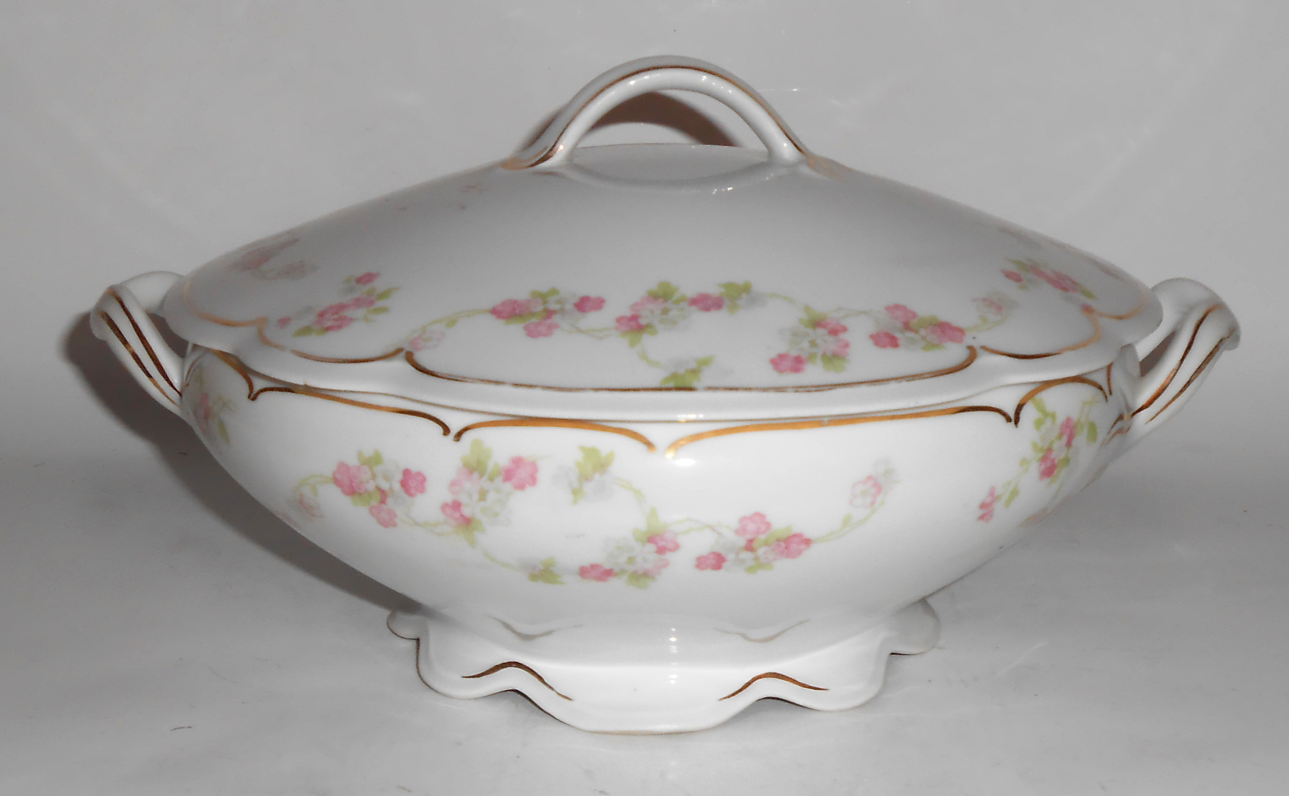 Moritz Zdekauer Altrohlau Porcelain China Pink/White