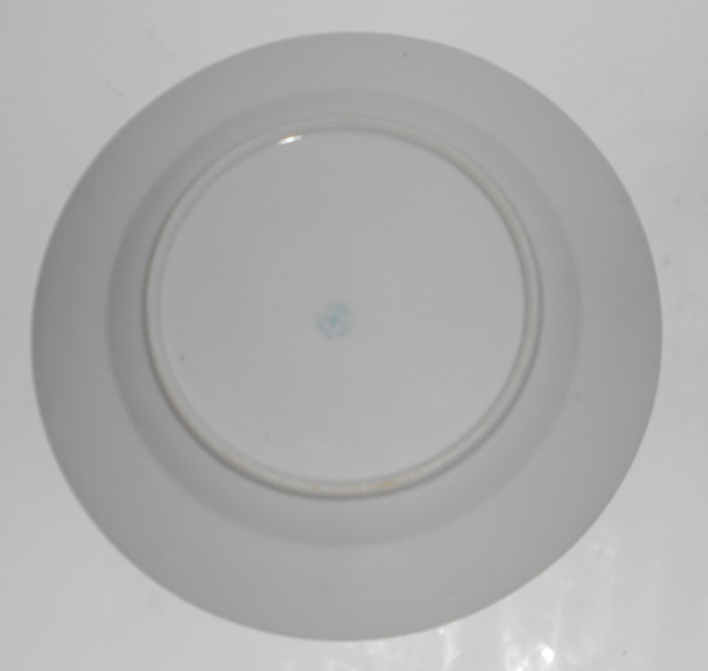 Mitsu-Boshi Shofu Chiharamachi Egrets Porcelain w/Gold Lunch Plate