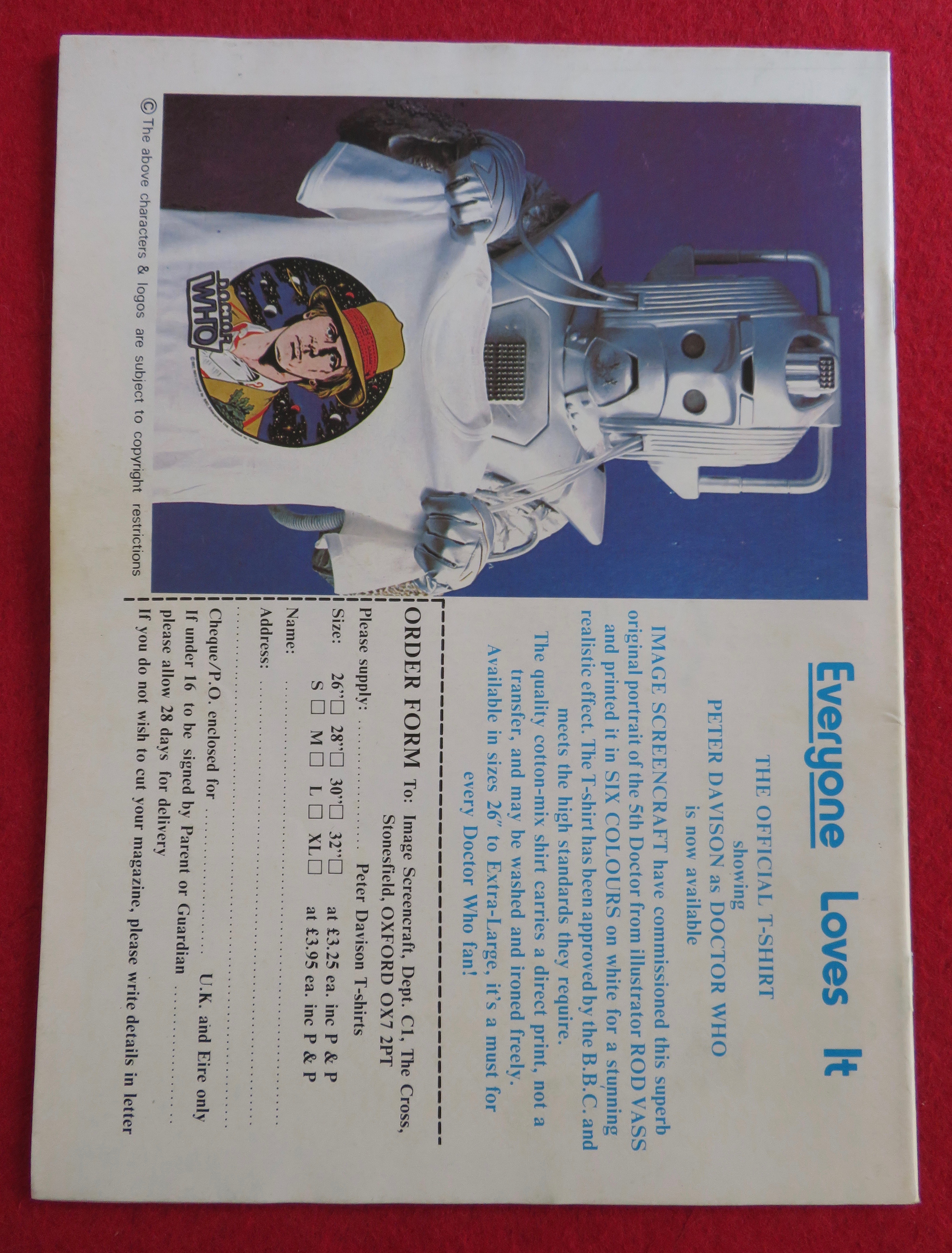 Doctor (Dr) Who Magazine August 1983