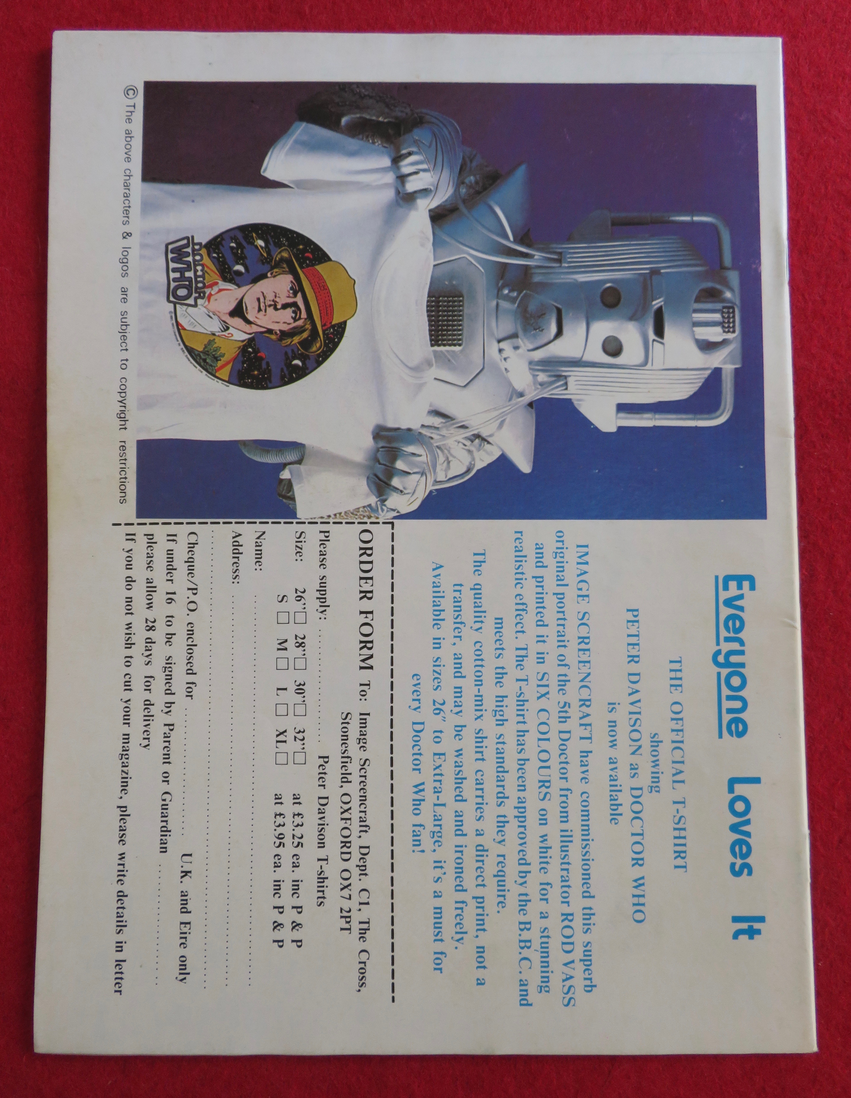 Doctor (Dr) Who Magazine August 1983