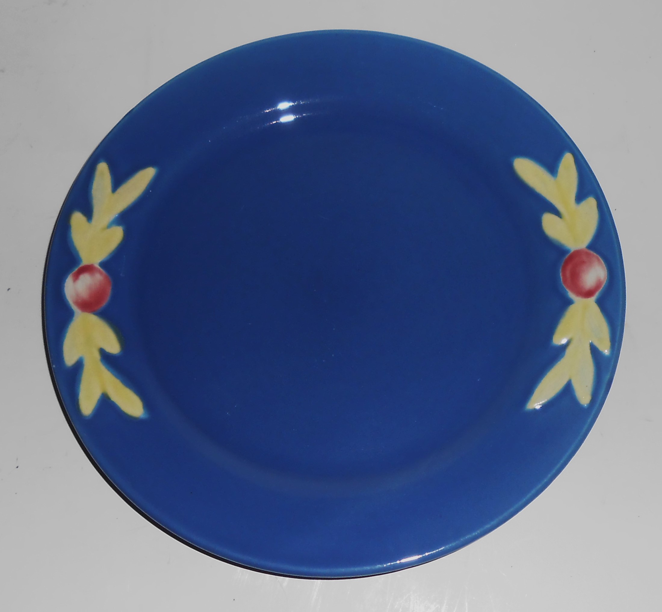 VINTAGE Coors Pottery Rosebud Early Blue 7'' Plate #6