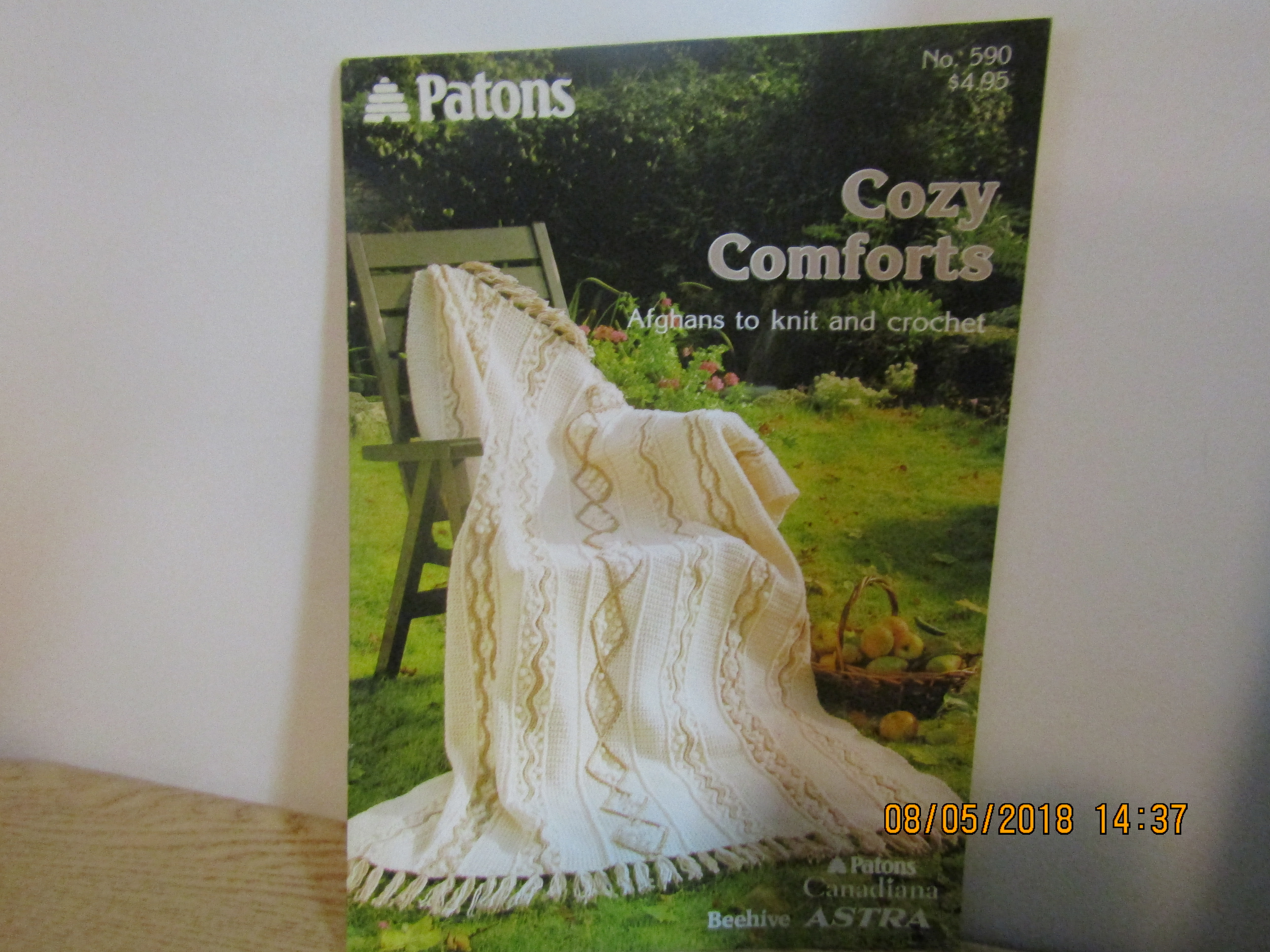 Patons Cozy Comforts Afghans To Knit & Crochet  #590