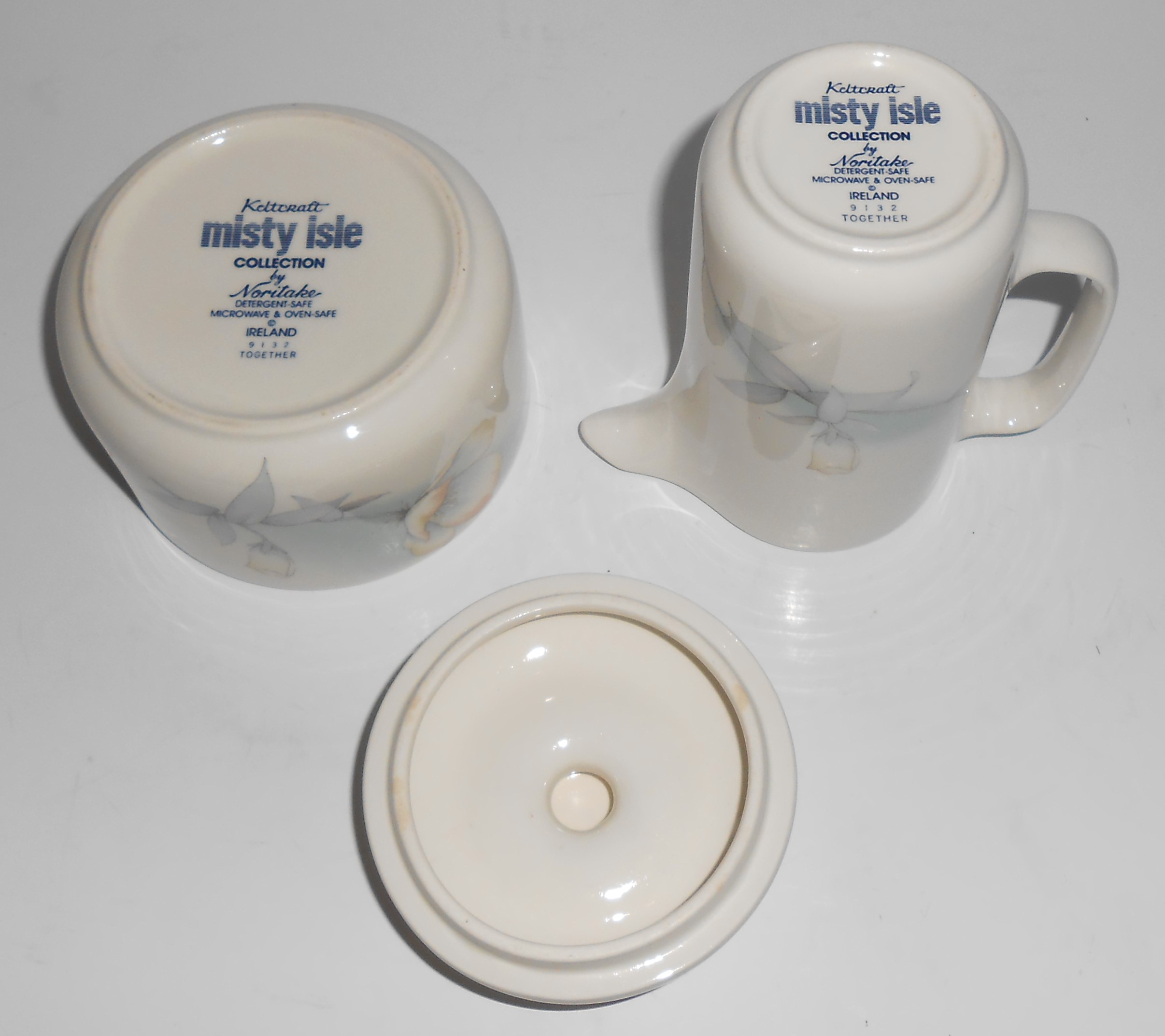 Noritake China Keltcraft Misty Isle Together Cr/Sugar