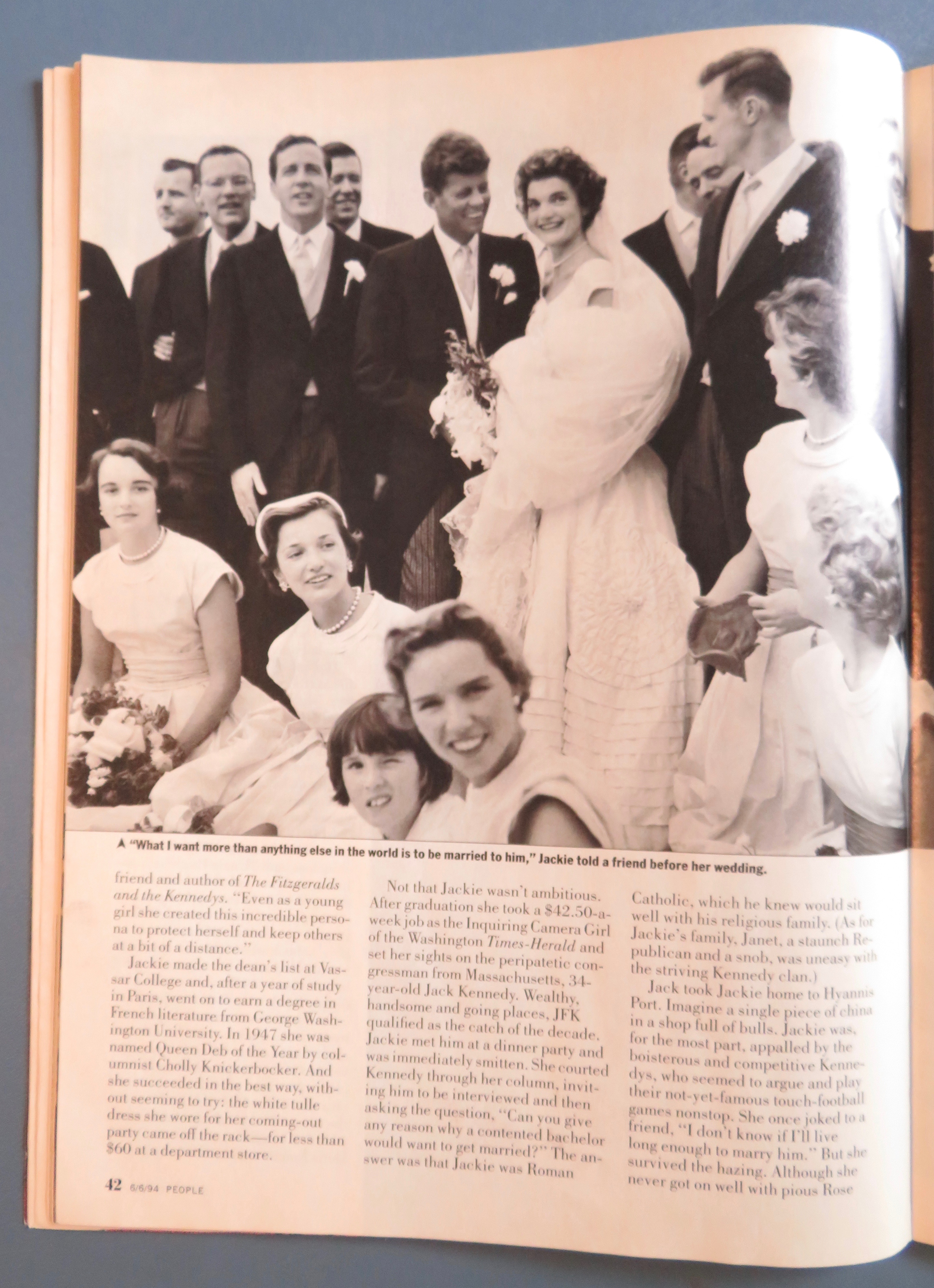 People Weekly Magazine June 6, 1994 Jackie 1929-1994