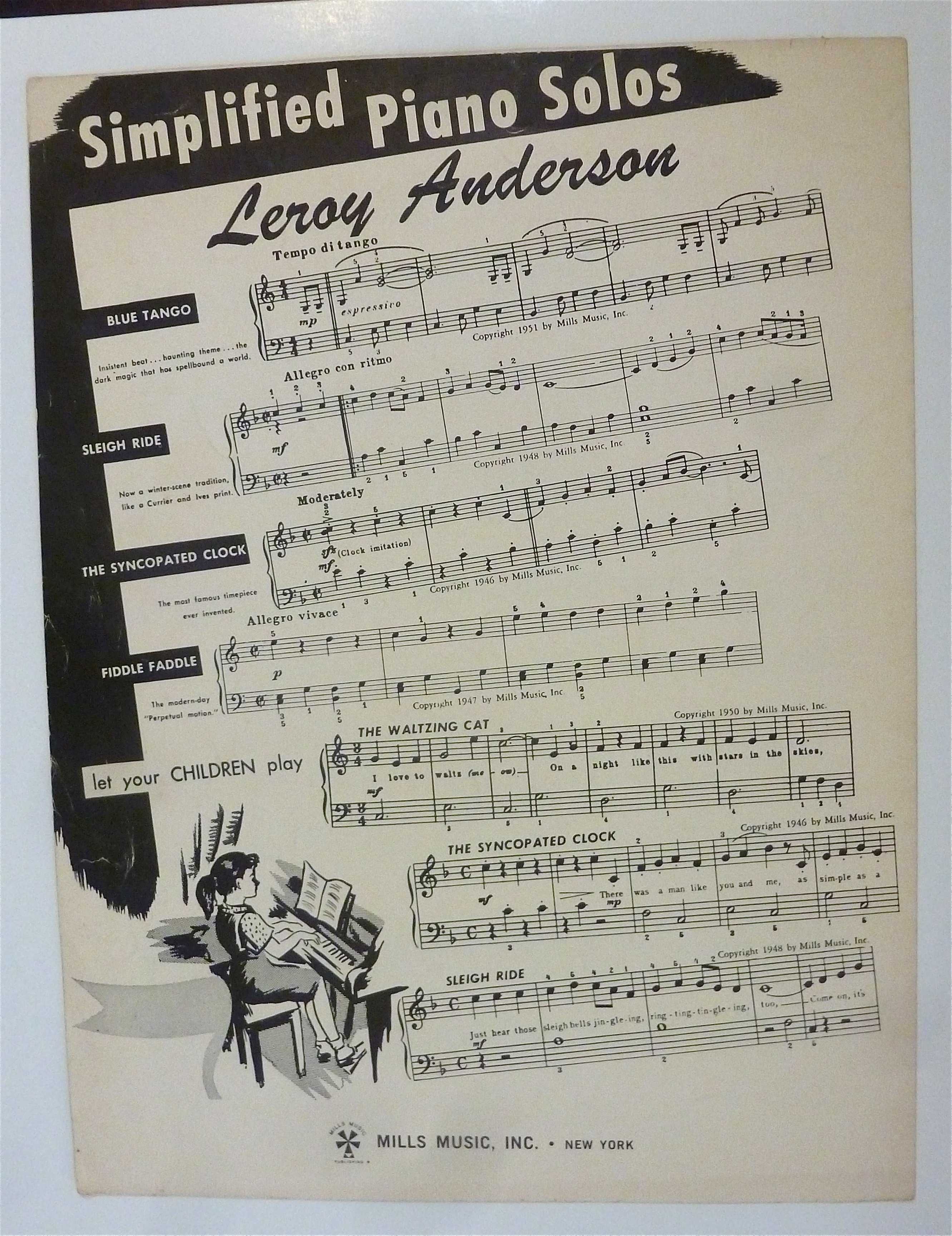 Sheet Music For 1950 Sleigh Ride