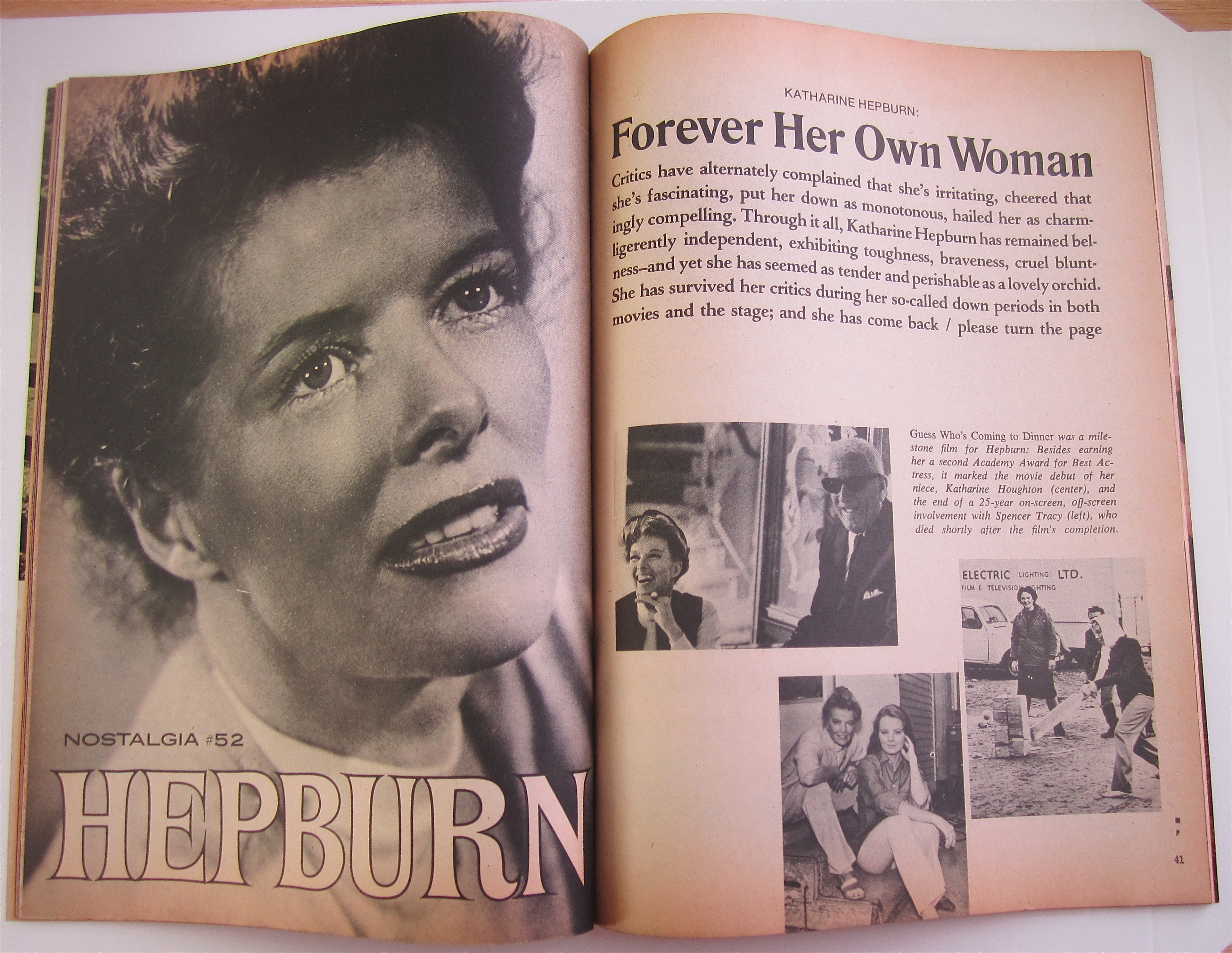 Motion Picture Magazine December 1973 Margaret & Newman