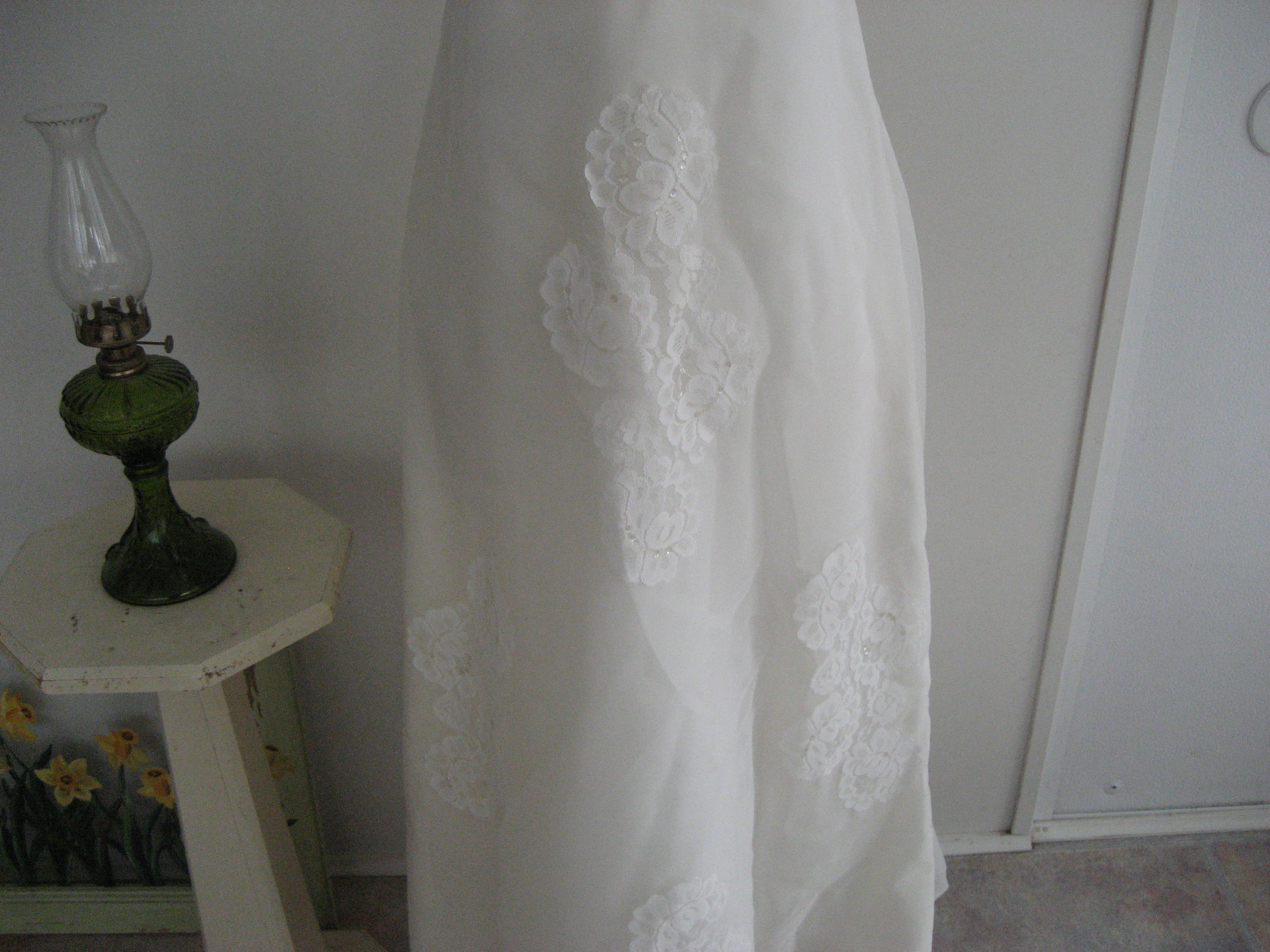 1970 Empire Waist Wedding Dress