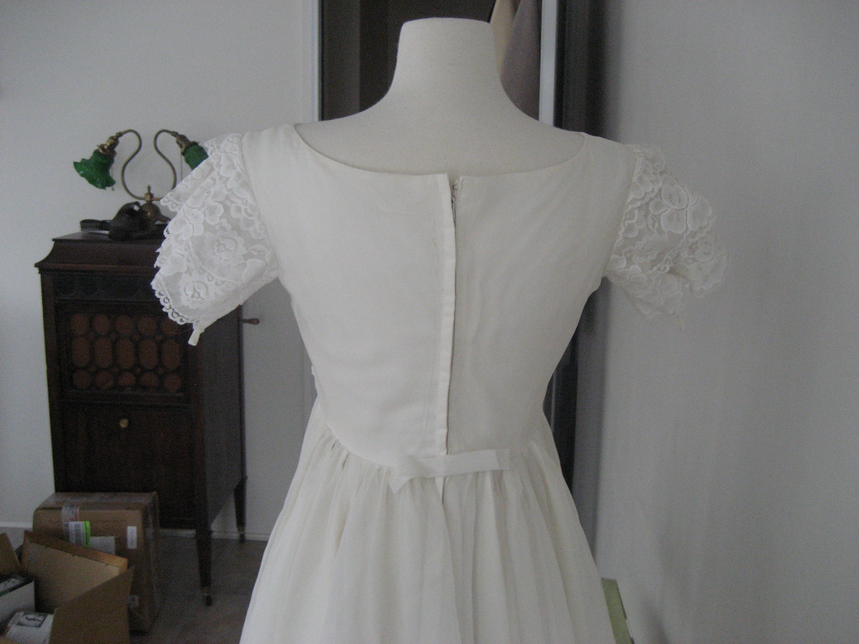 1970 Empire Waist Wedding Dress