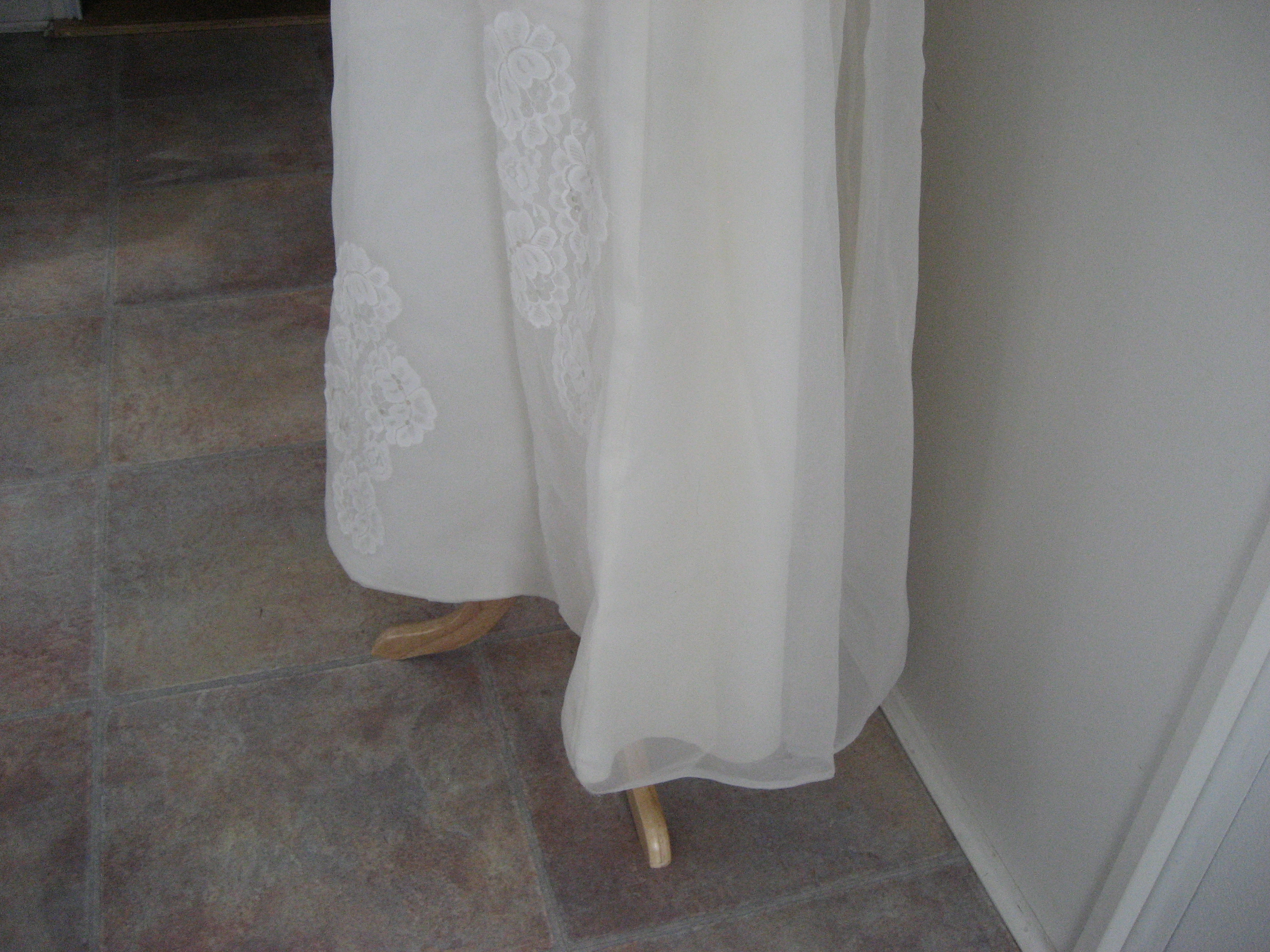 1970 Empire Waist Wedding Dress