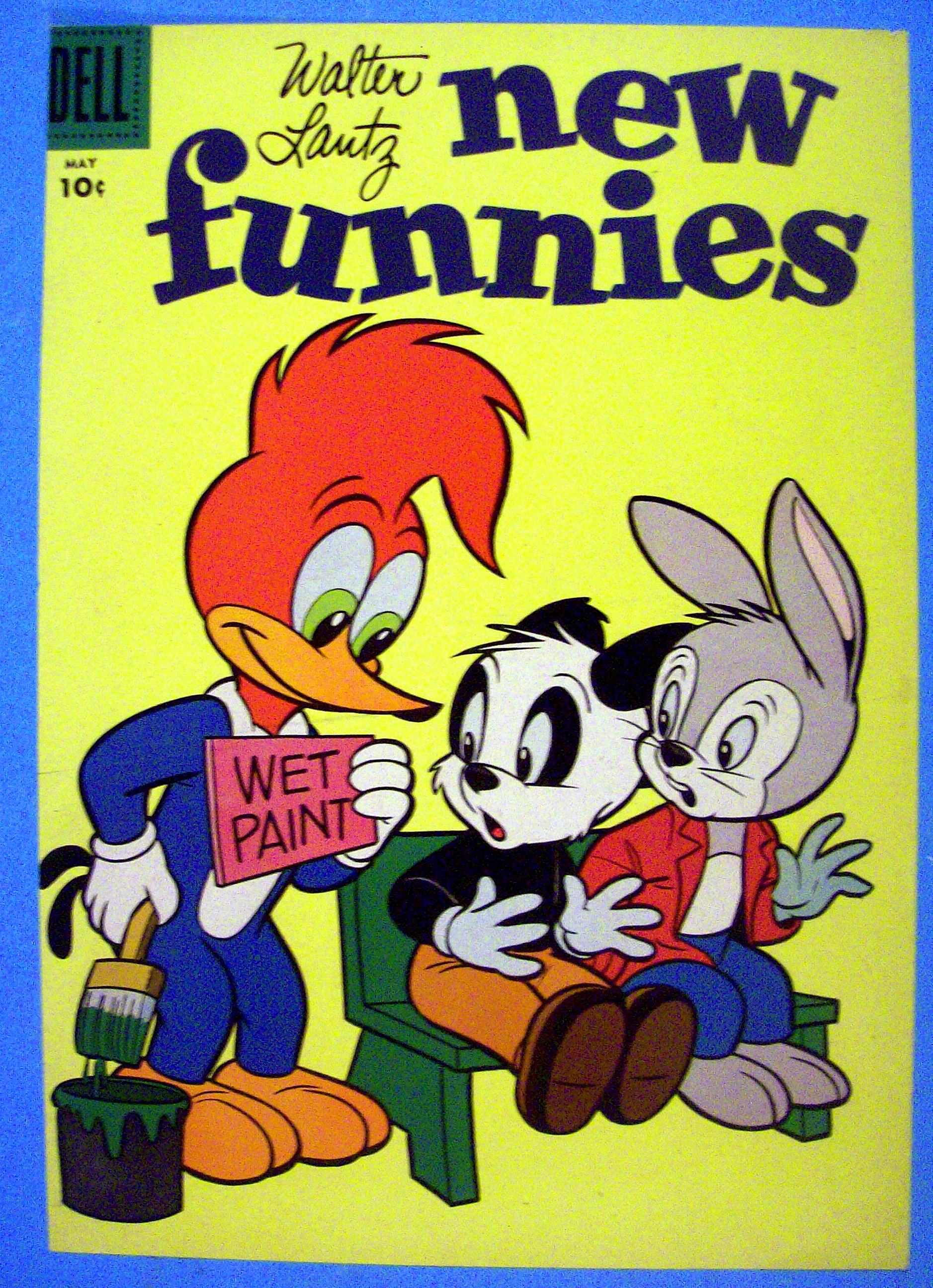 New Funnies Comic Cover 1950's Woody Woodpecker