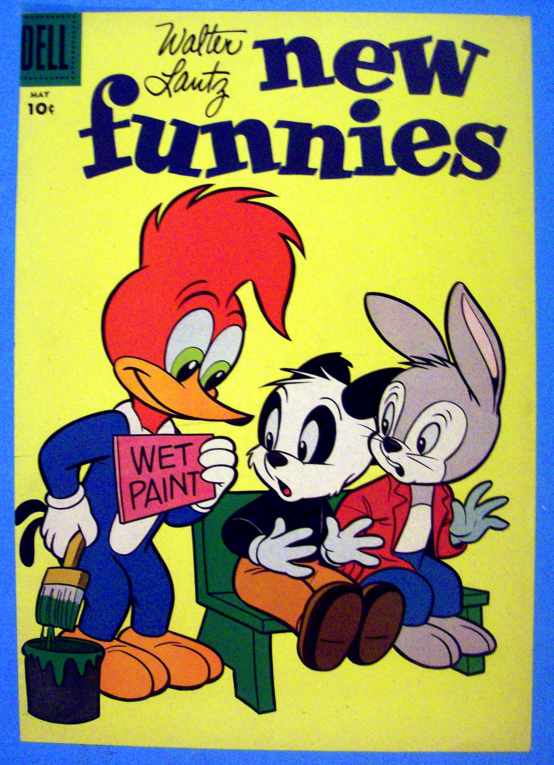 New Funnies Comic Cover 1950's Woody Woodpecker
