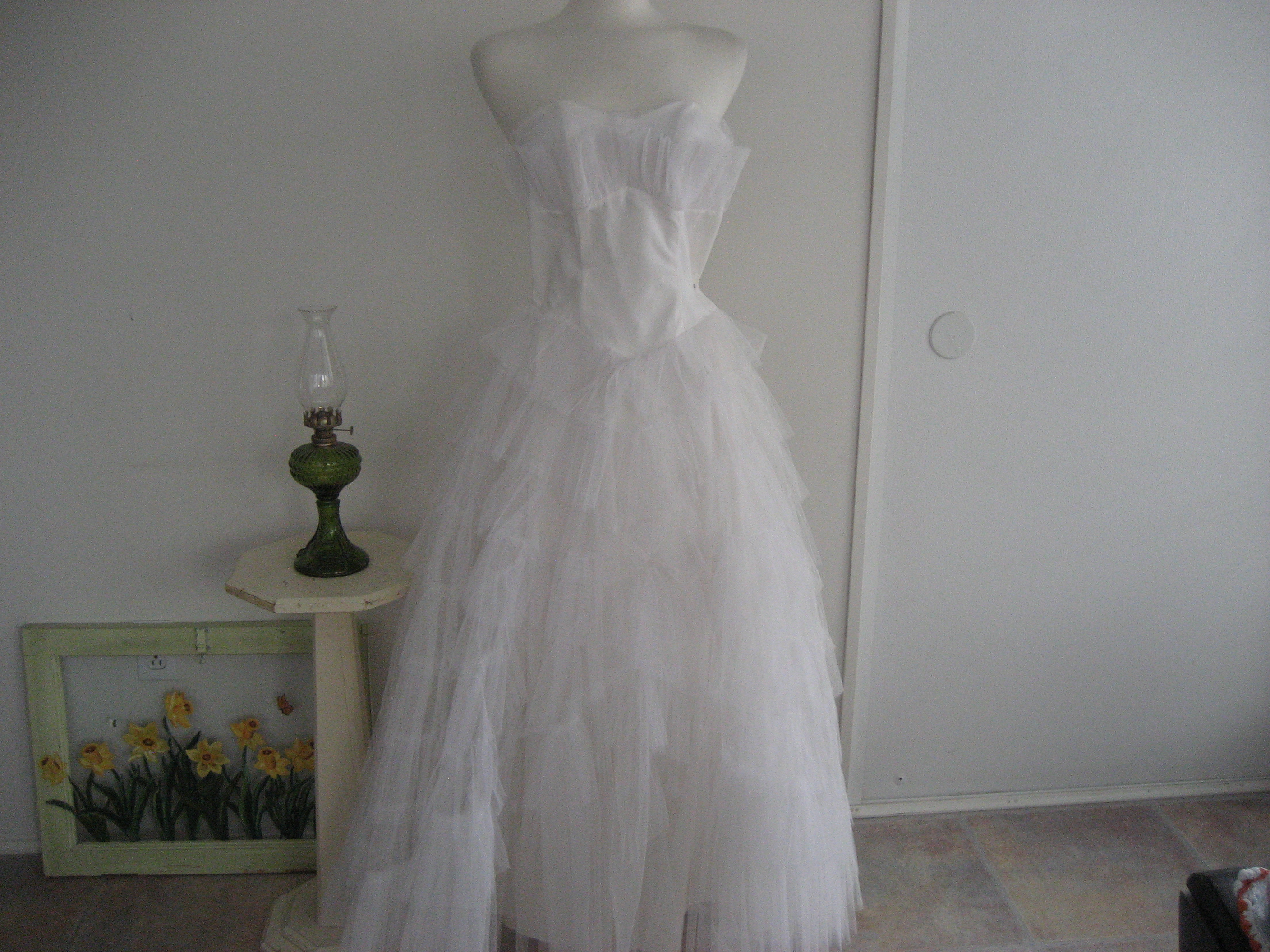 1950-1960 Hand Made Wedding Dress
