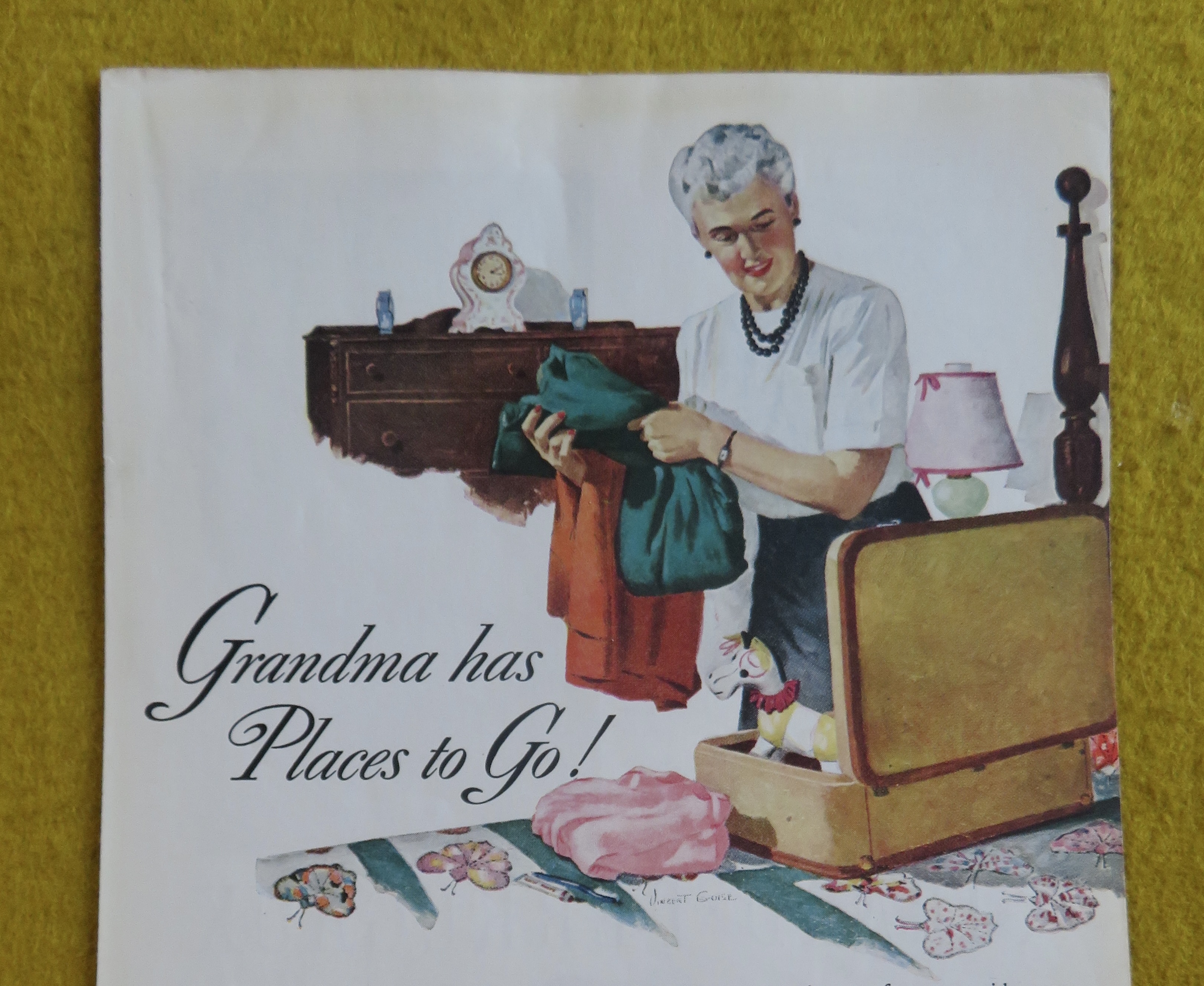 1946 Airlines of the United States with Grandma Packing