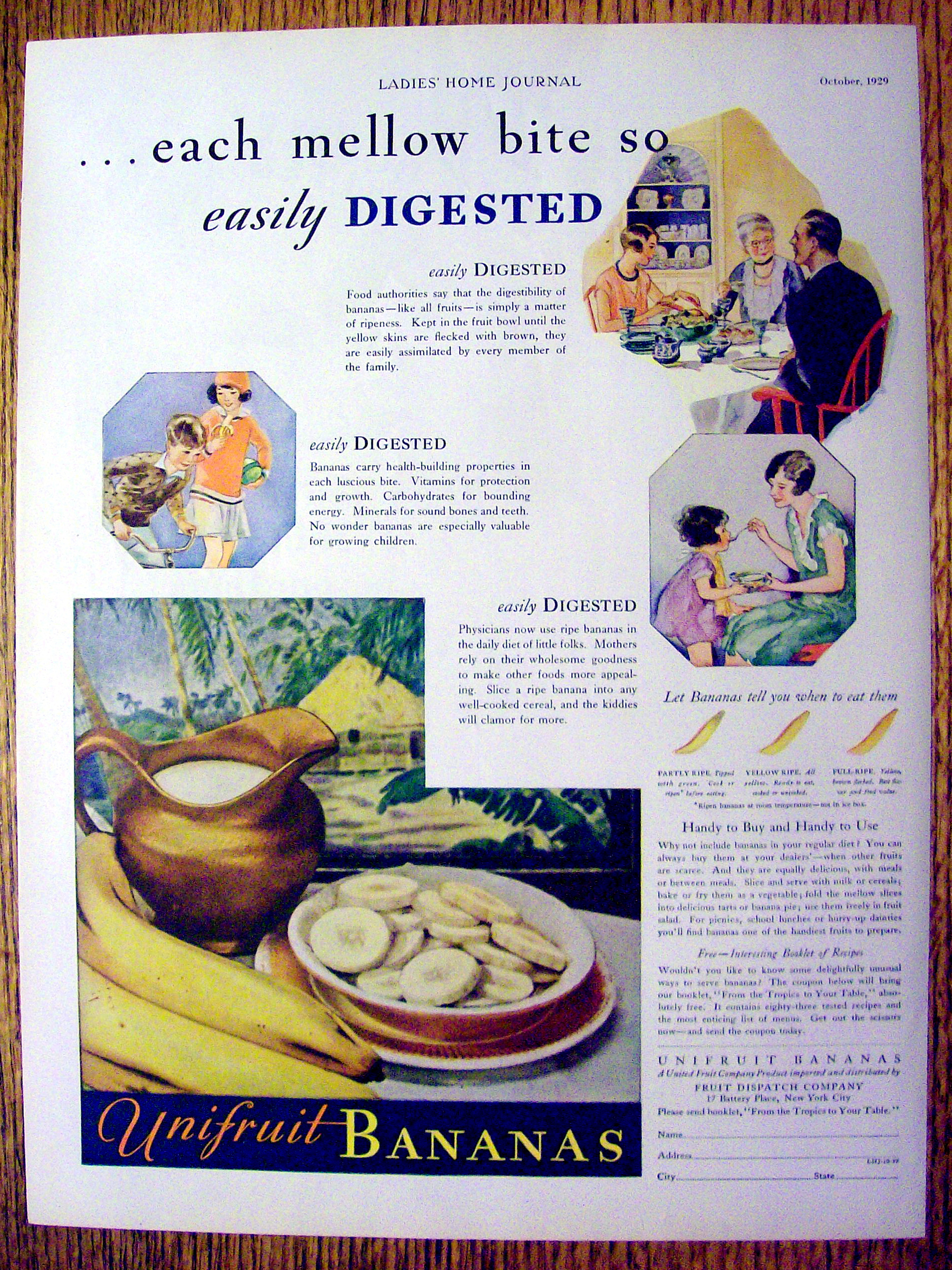1929 Unifruit Bananas