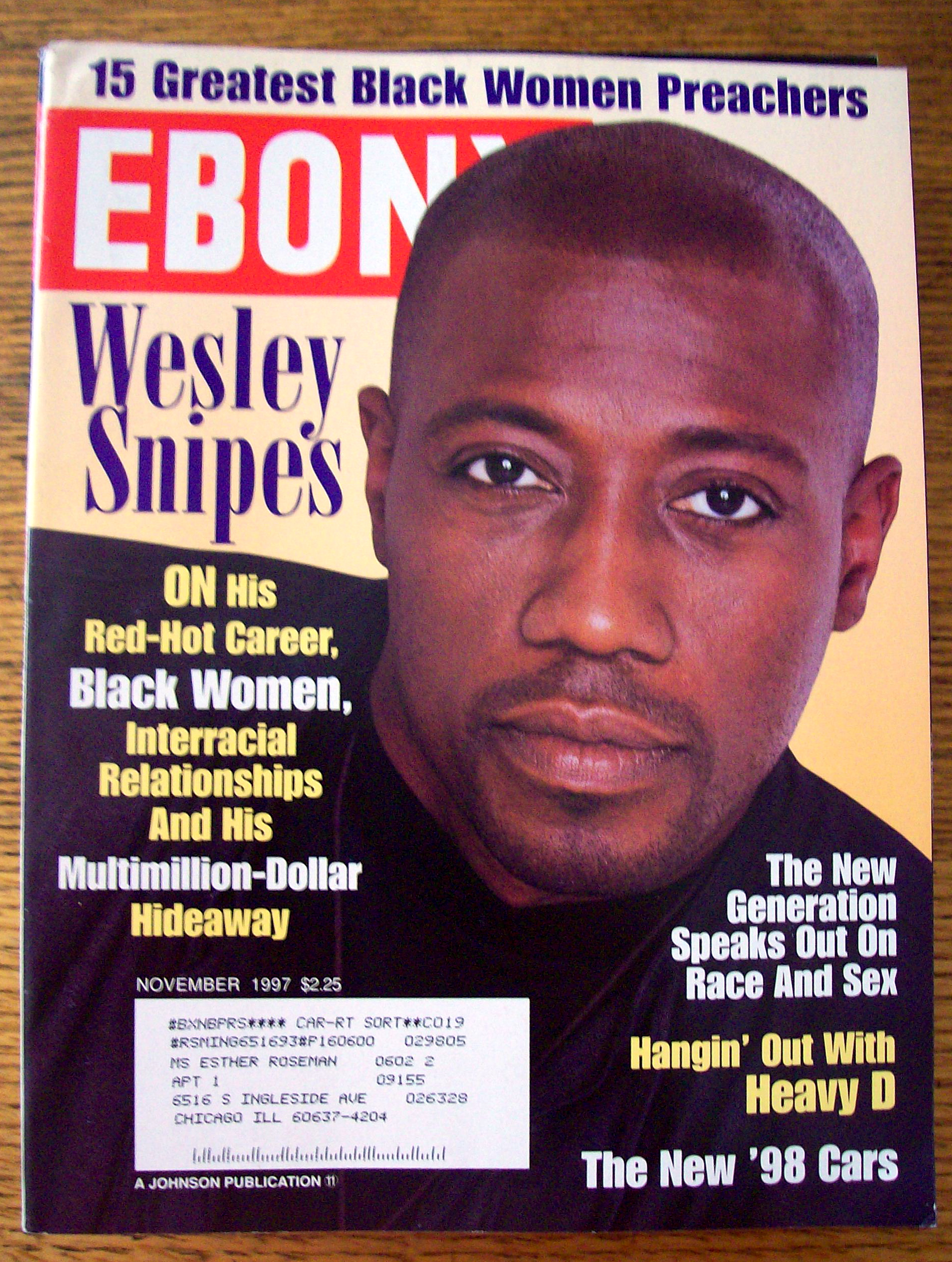 Ebony Magazine - November 1997 - Wesley Snipes