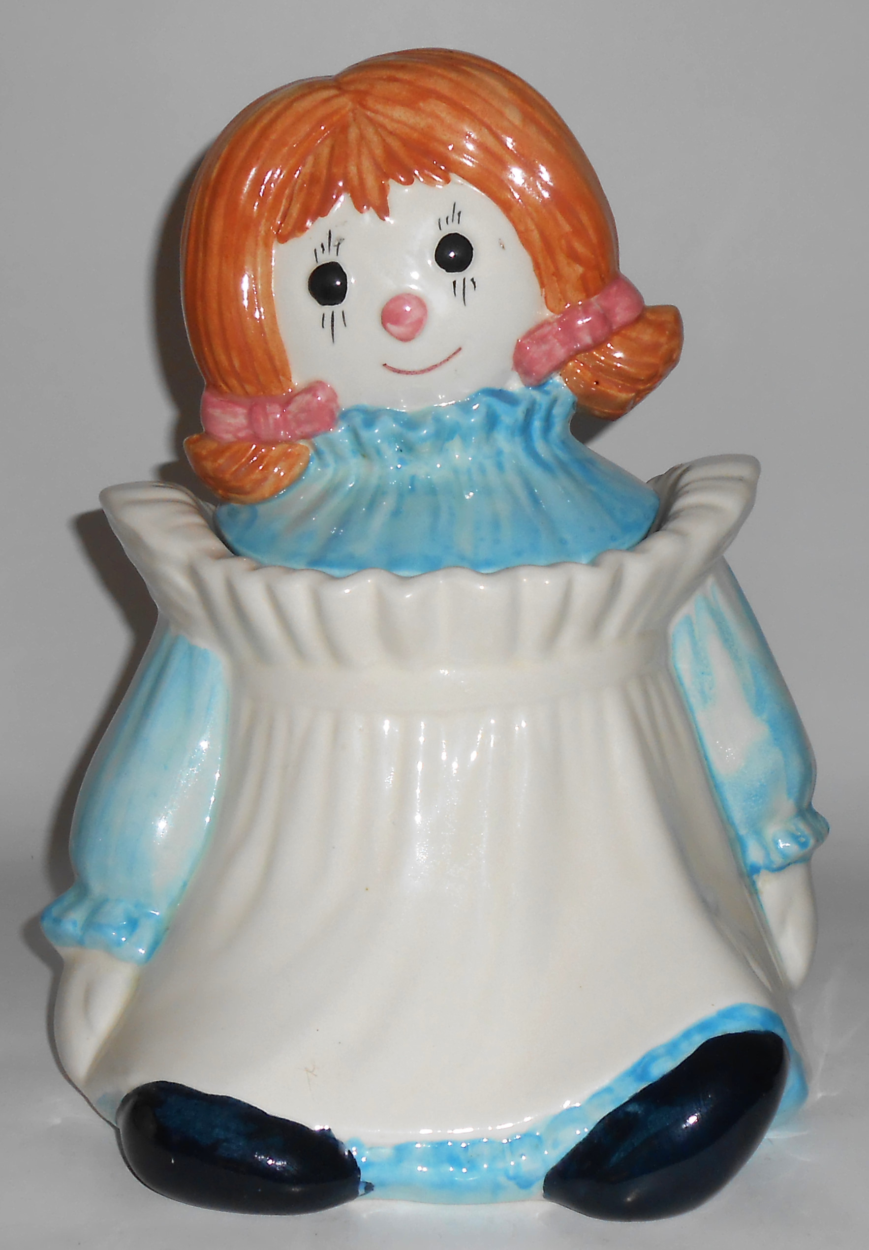 Metlox Pottery Poppy Trail Rag Doll Girl Cookie Jar