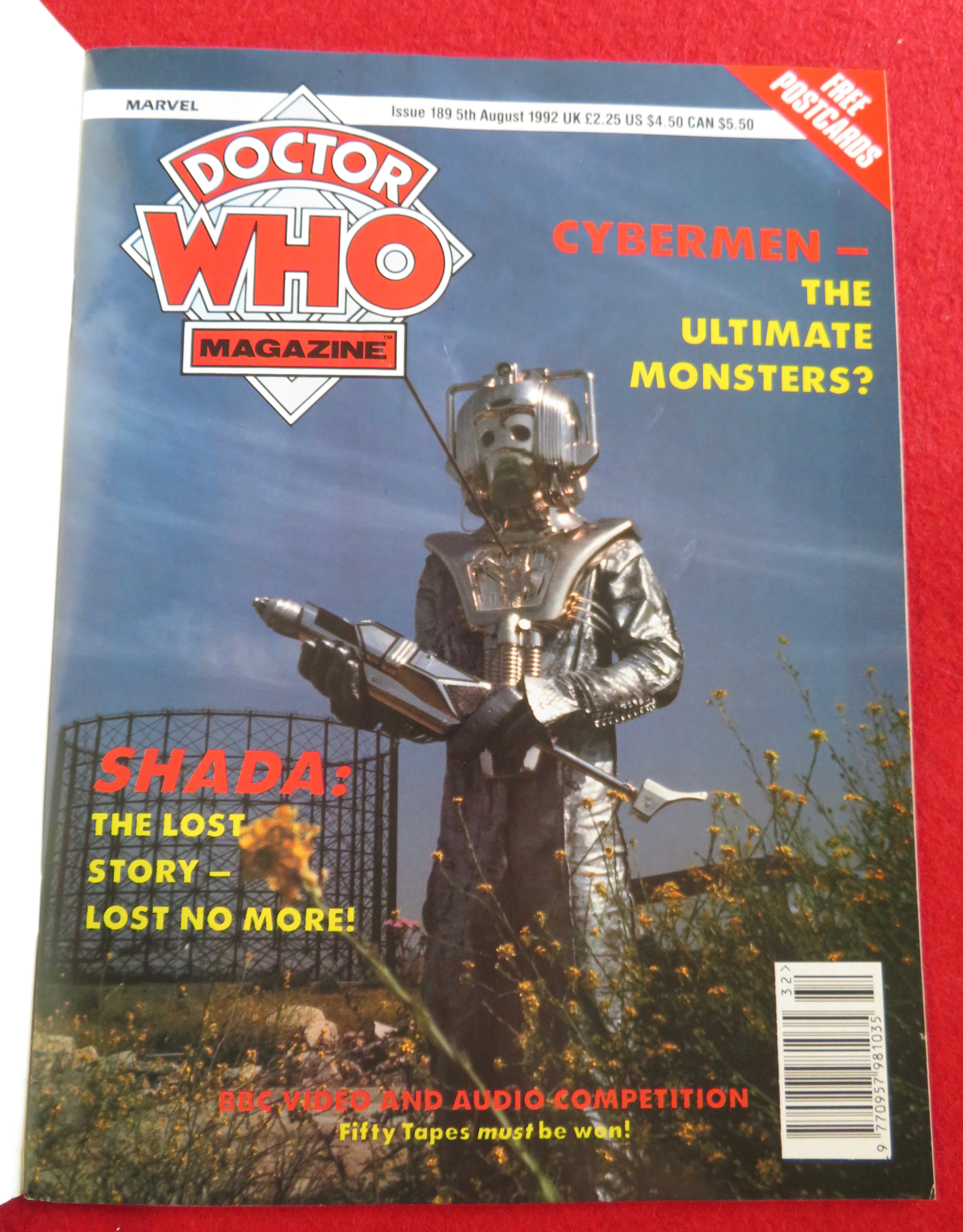 Doctor (Dr) Who Magazine August 5, 1992