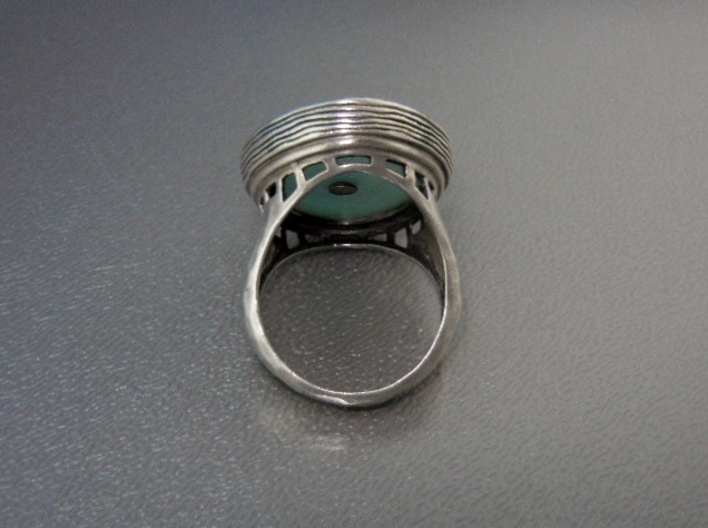 Silpada Sterling Silver Blue Glass Ring