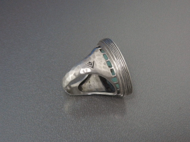 Silpada Sterling Silver Blue Glass Ring